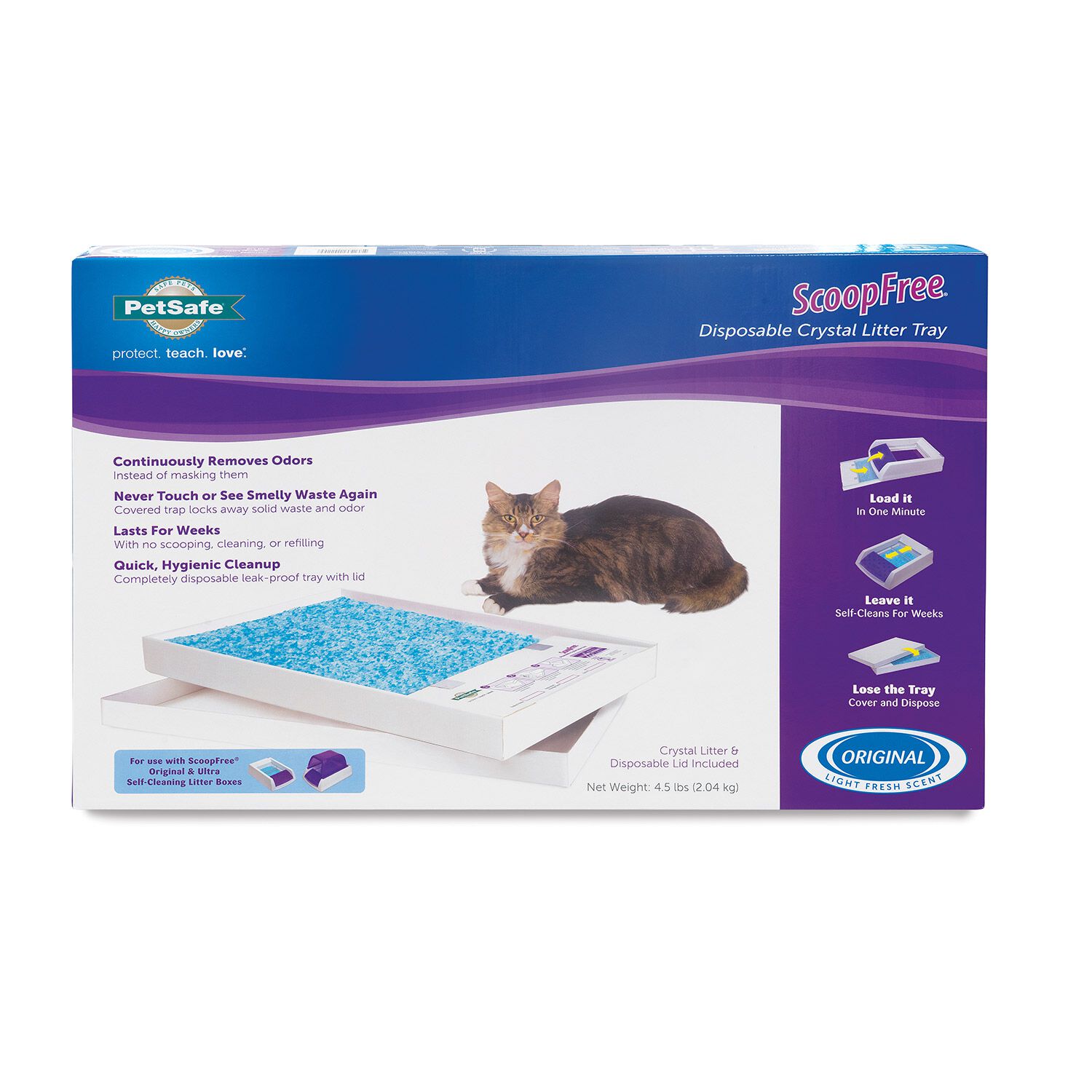 Petsafe Scoopfree&reg; Complete Disposable Crystal Cat Litter Trays, 3 Pack, Blue