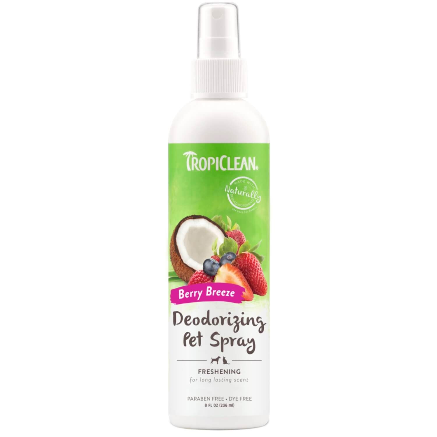 Tropiclean Berry Breeze Deodorizing Pet Spray For Dogs & Cats