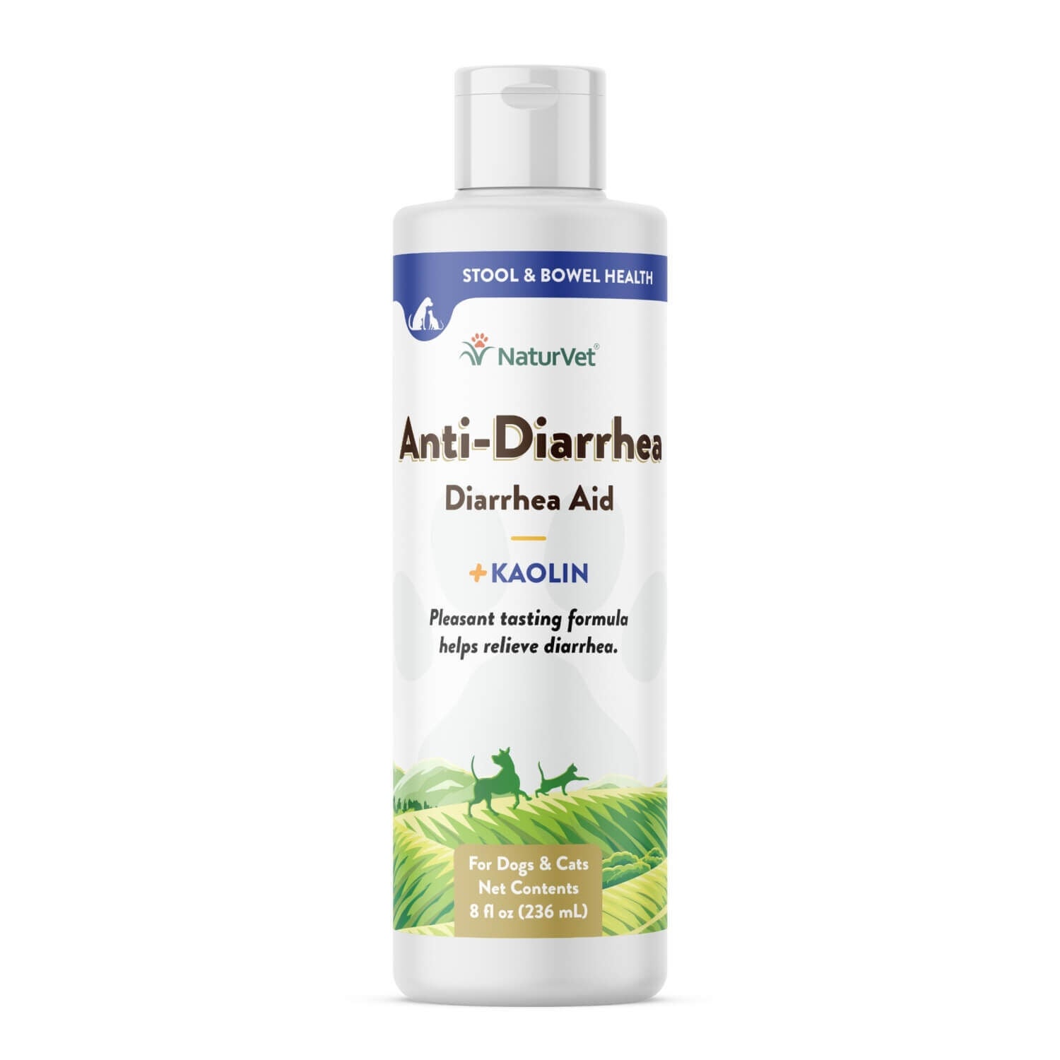 Naturvet Anti-Diarrhea + Kaolin Liquid Diarrhea Aid For Dogs & Cats
