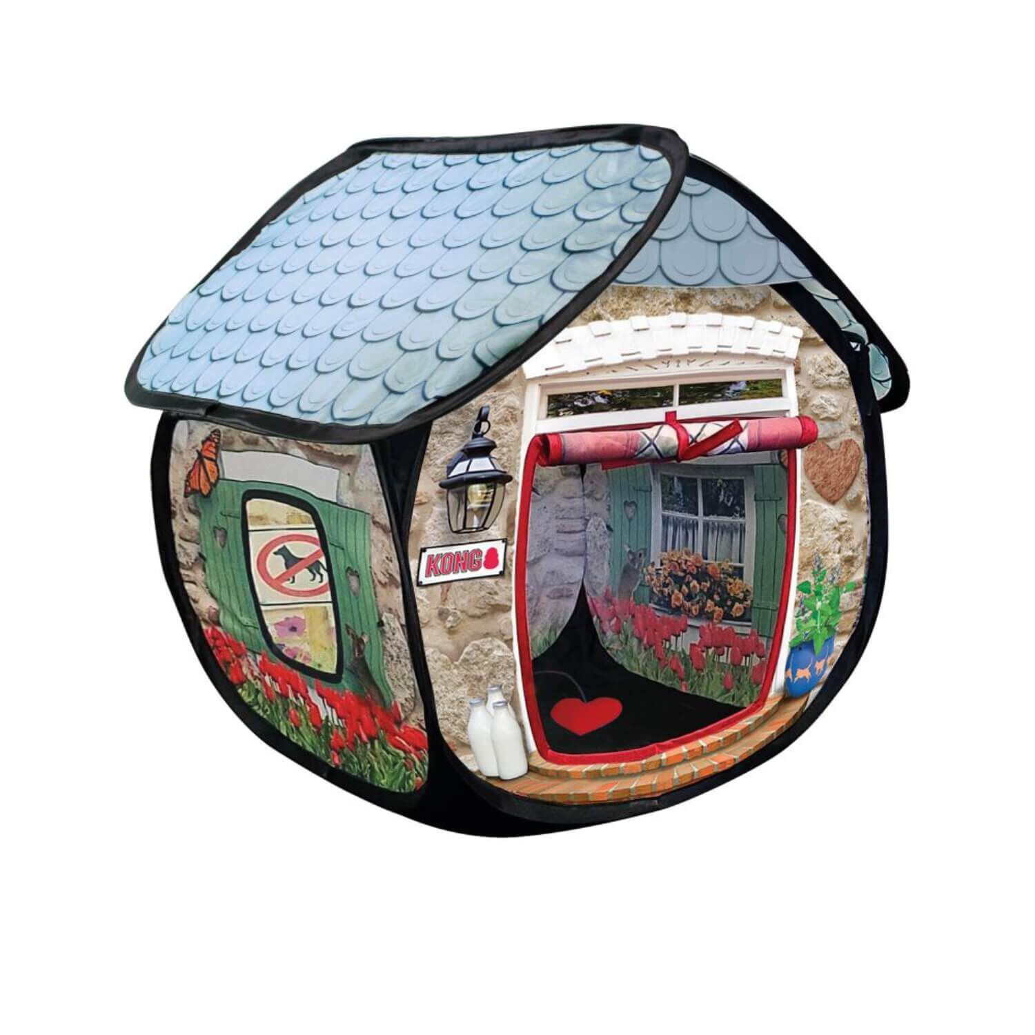 Kong Play Spaces Collapsible Bungalow Cat Toy