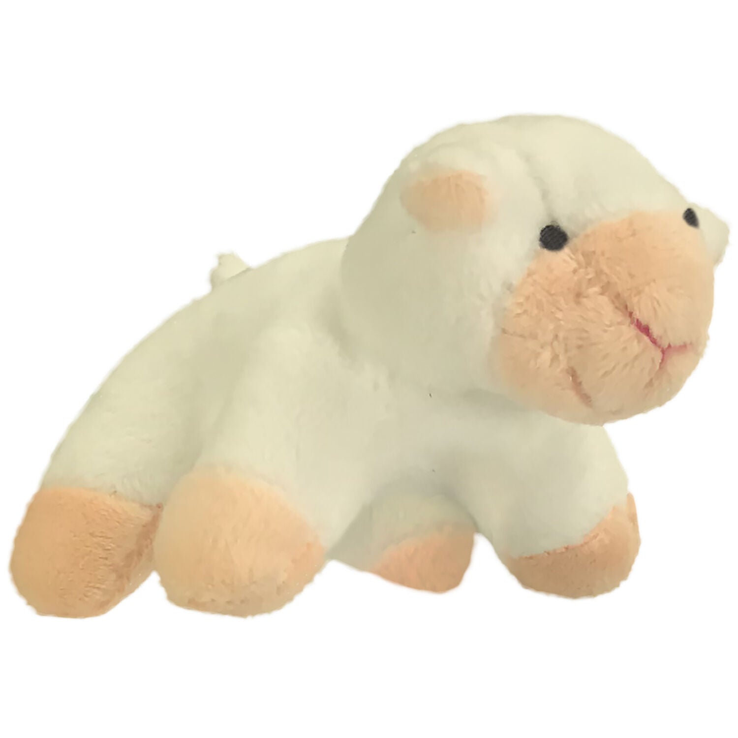 Petsport Tiny Tots Barn Buddy Plush Dog Toy, Lola Lamb - 3"