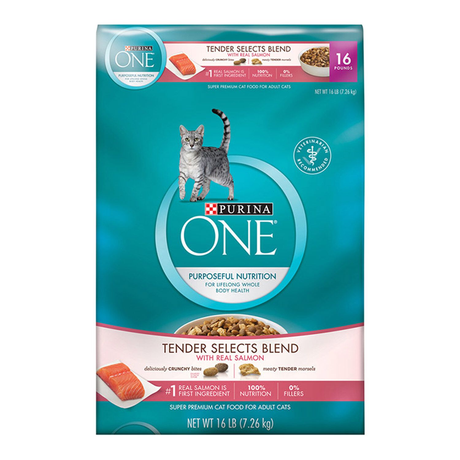 Purina One Tender Selects Blend With Real Salmon Cat Food