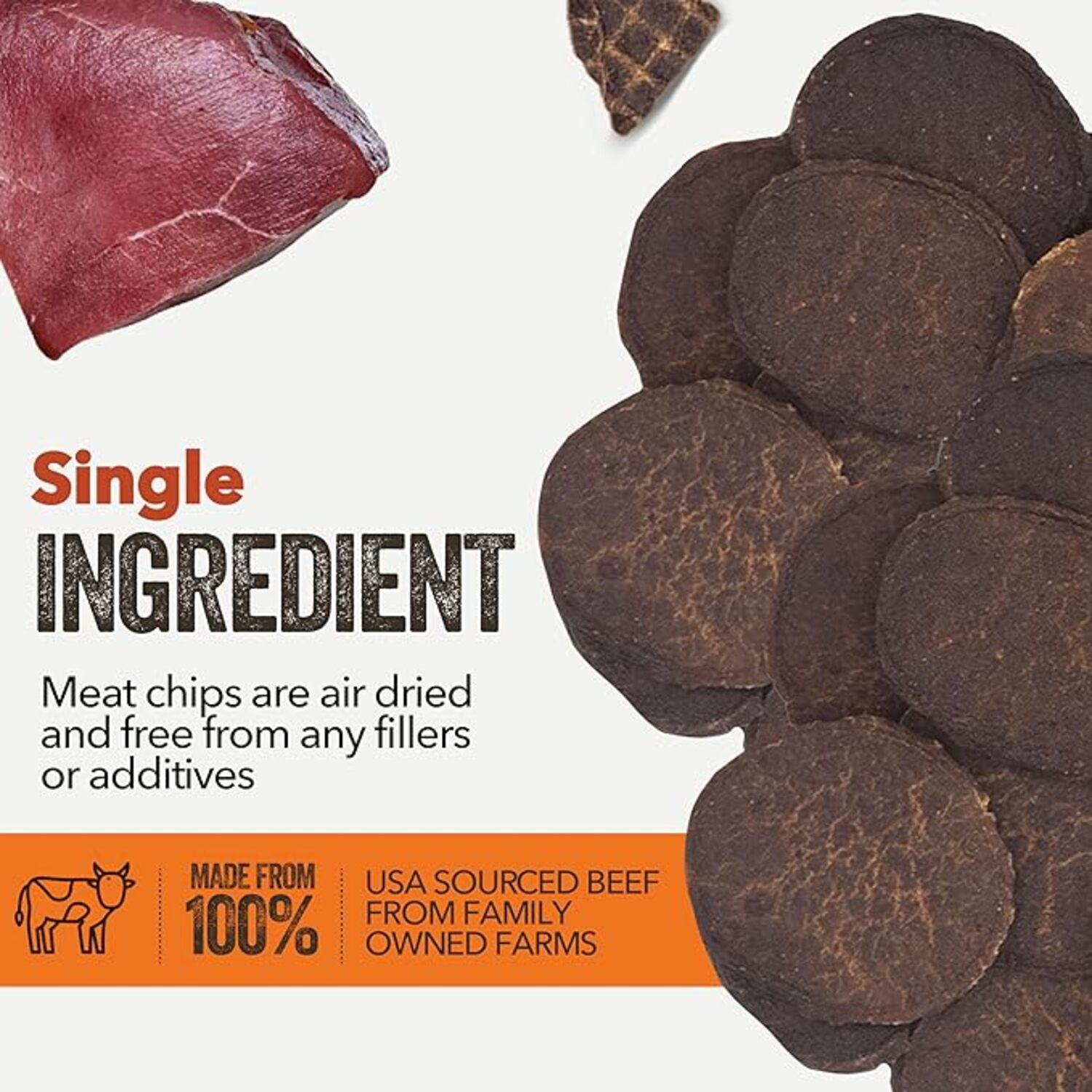 Gaines Family Farmstead Air-Dried Beef Chips Dog Treats, 6Oz