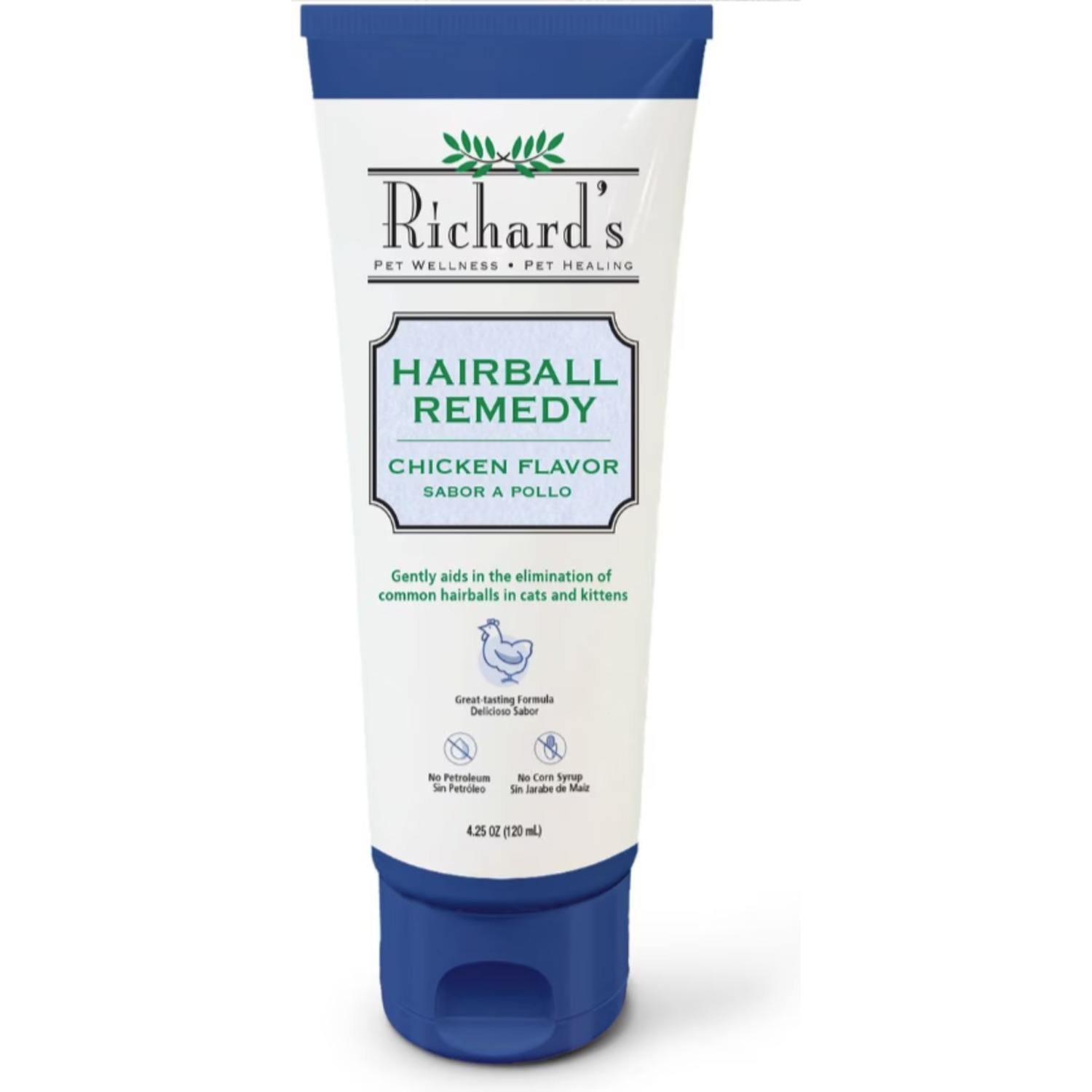 Richard's Organics Hairball Remedy, Chicken Flavor, 4.25Oz