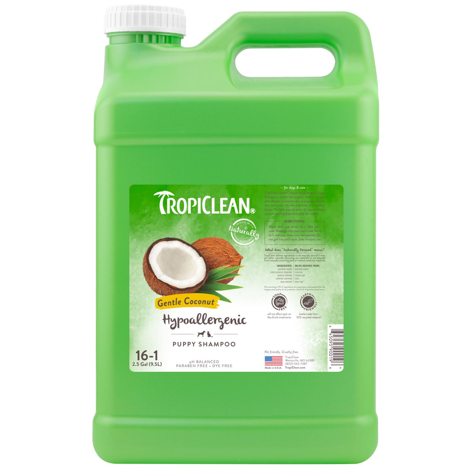 Tropiclean Gentle Coconut Hypoallergenic Puppy & Kitten Shampoo