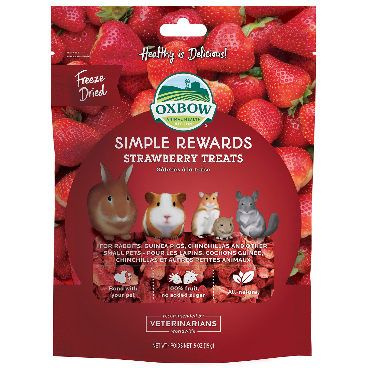 Oxbow Simple Rewards Strawberry Small Animal Treat