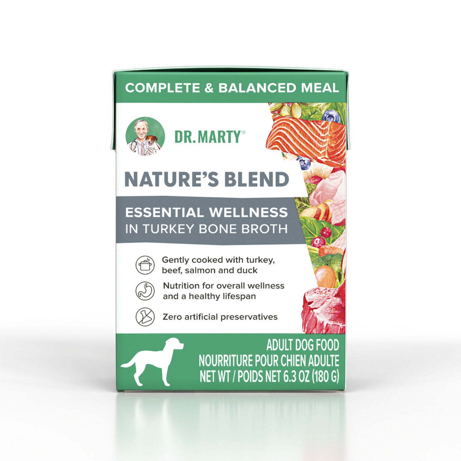 Dr. Marty Essential Wellness In Turkey Broth Wet Dog Food, 6.3Oz - Pack Of 12