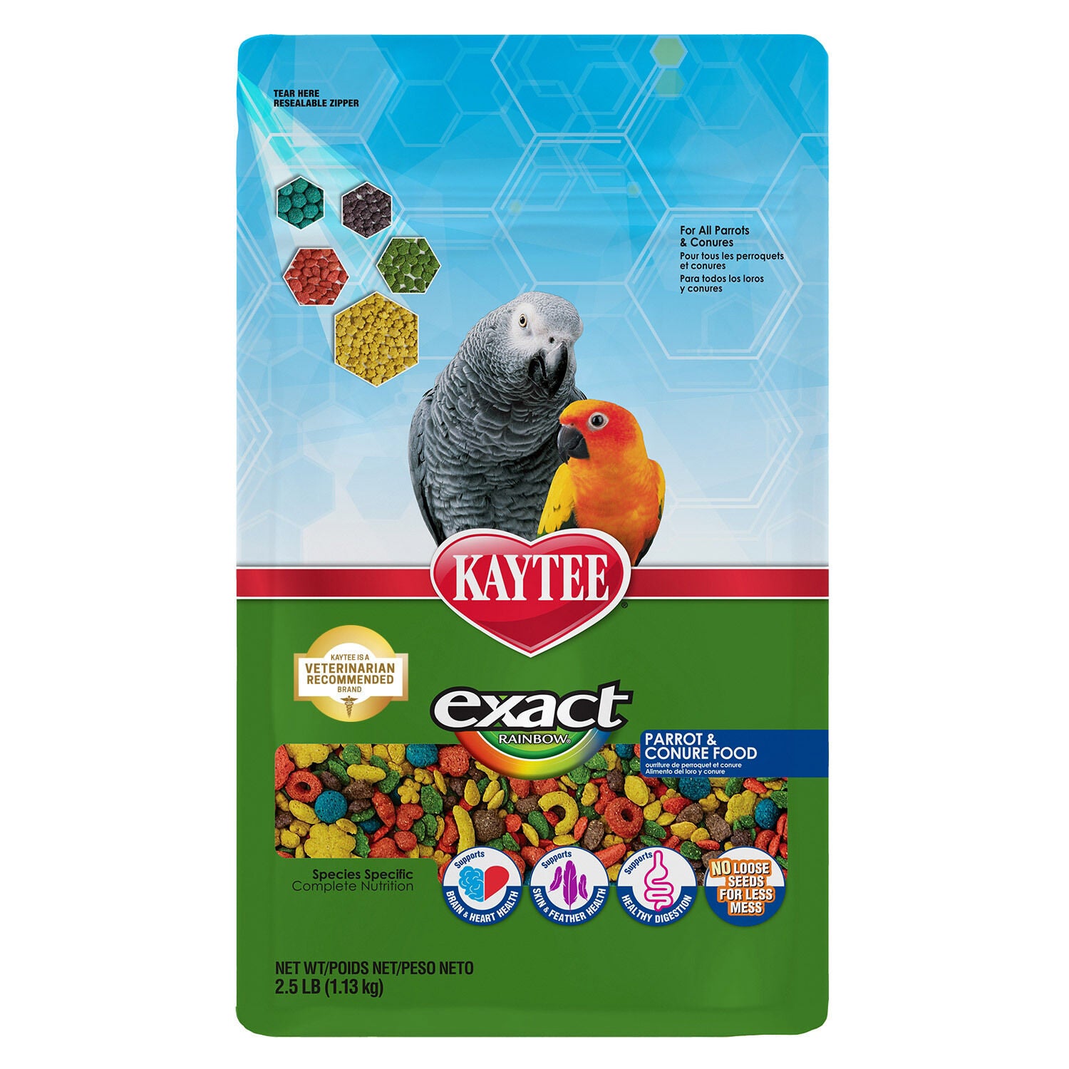 Kaytee Exact Rainbow Parrot And Conure Food