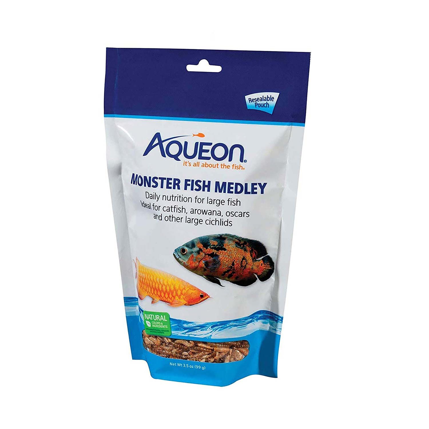 Aqueon Food Monster Fish Medley 3.5Oz Fish Food
