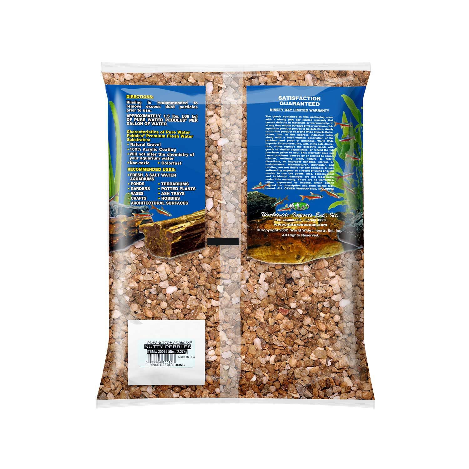 Pure Water Pebbles Aquarium Gravel, Nutty Pebbles