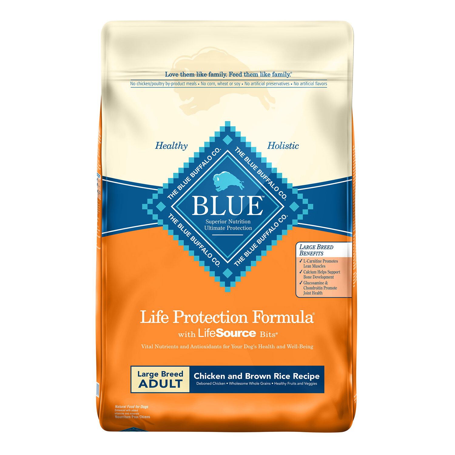 Blue Buffalo Life Protection Formula Large Breed Senior Chicken & Brown Rice Recipe Dog Food