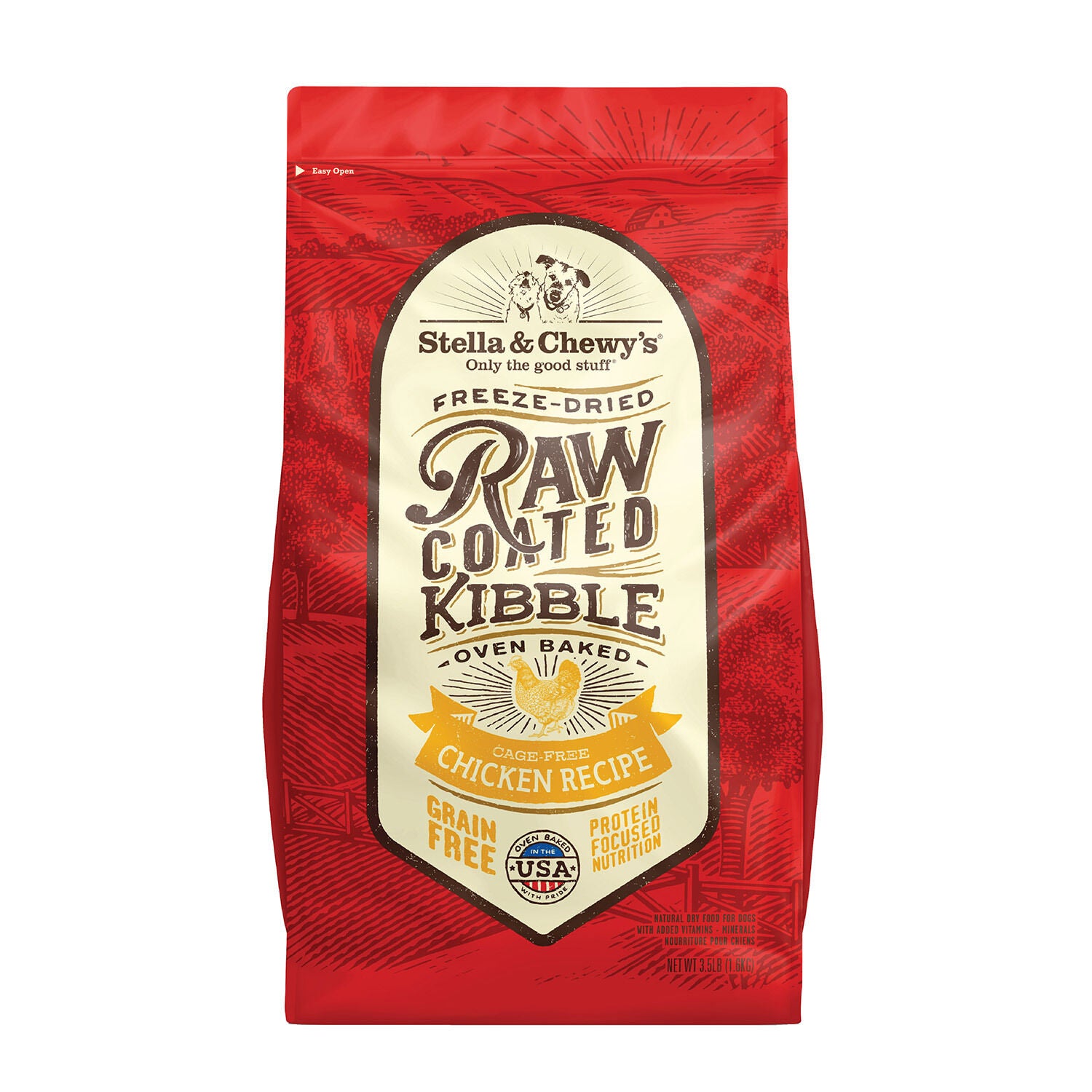 Stella & Chewy's Raw Coated Baked Kibble Cage-Free Chicken Recipe Dog Food