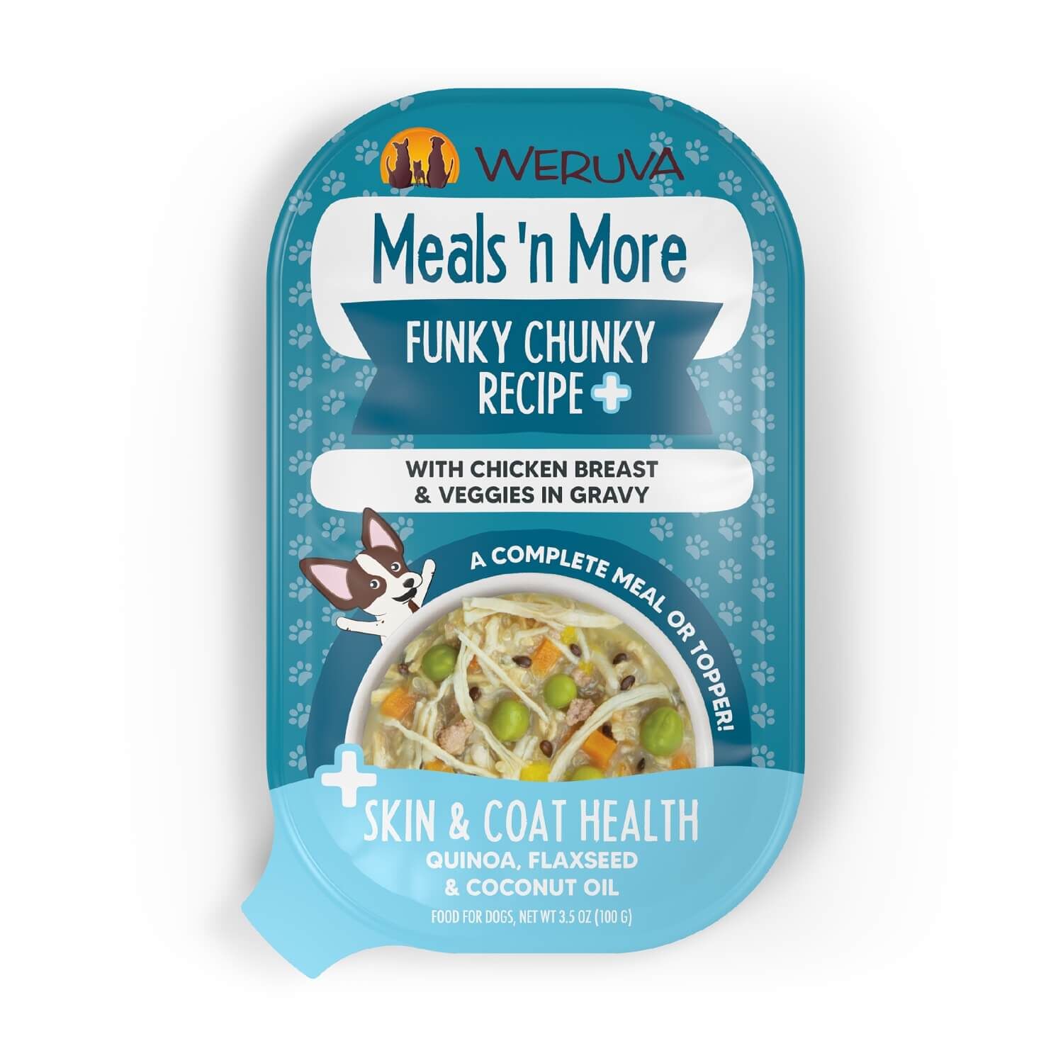 Weruva Dog Meals 'N More Natural Funky Chunky Recipe Plus Skin & Coat Health Wet Dog Food