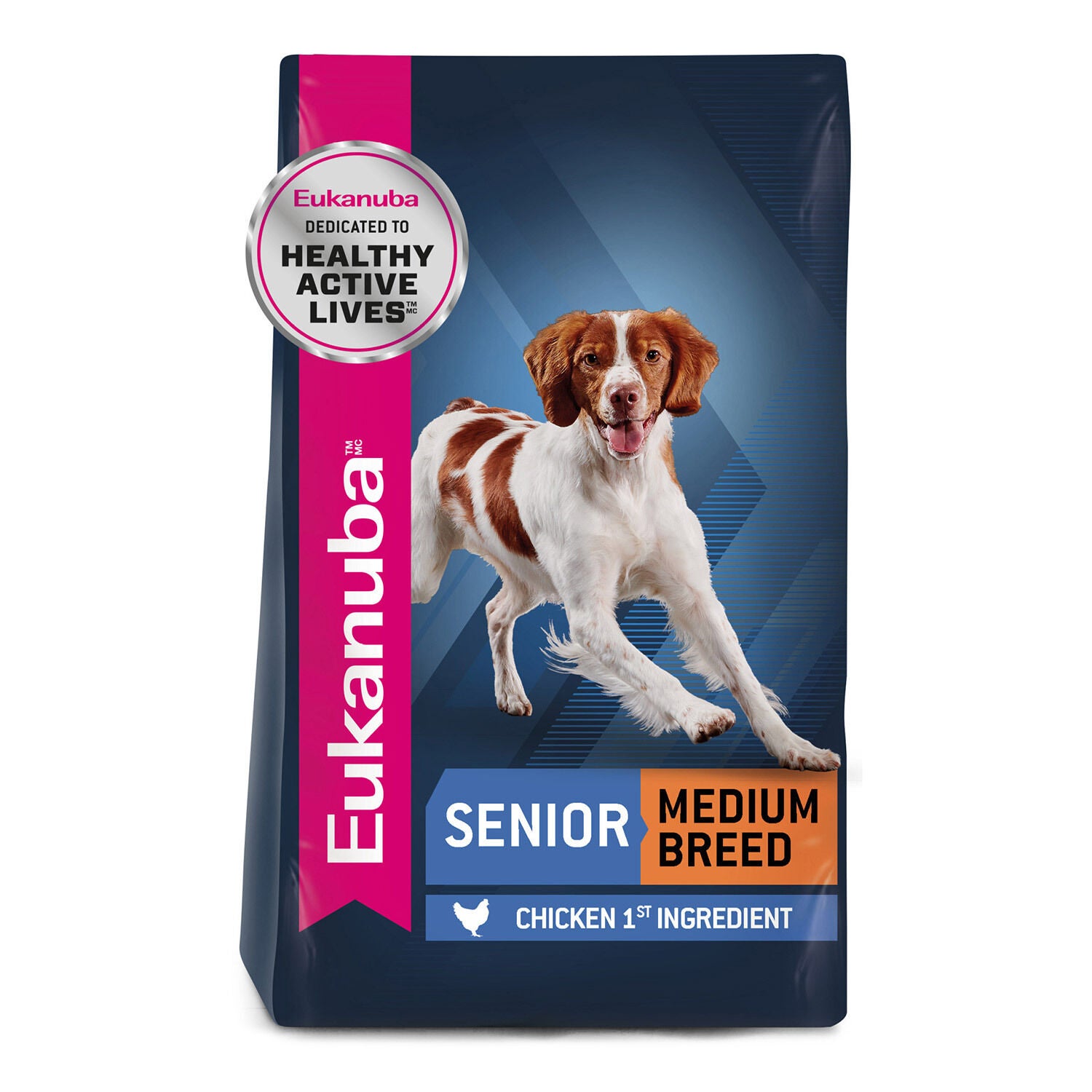 Eukanuba Senior Medium Breed Dry Dog Food, 15 Lb