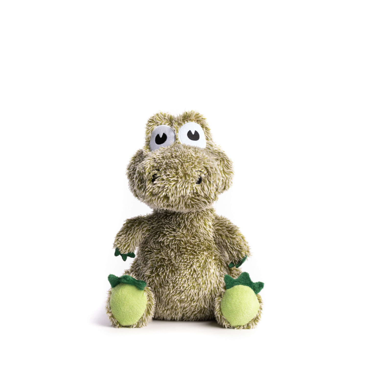 Fabdog Fluffy Alligator Plush Snuggly Dog Toy, Medium