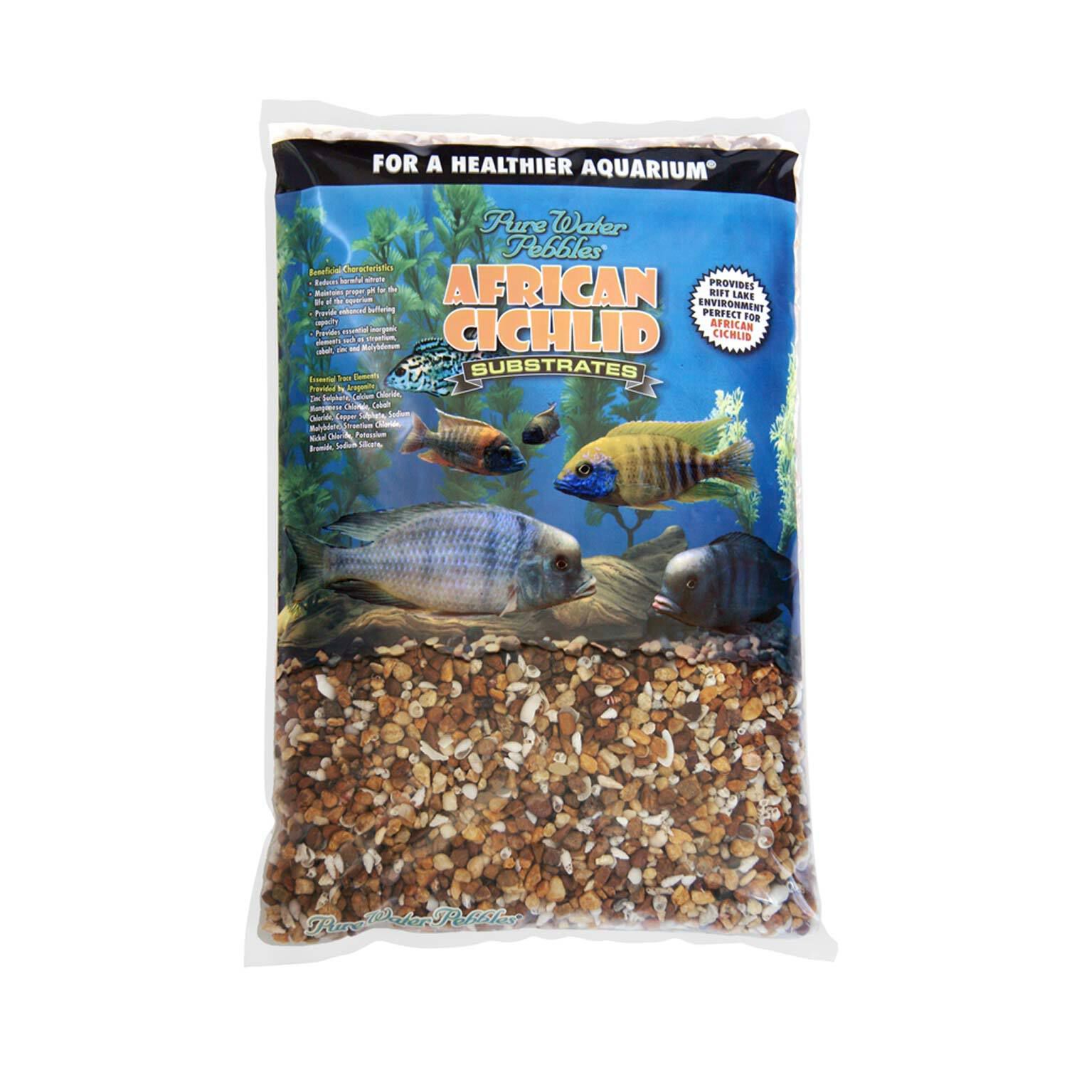 Pure Water Pebbles Cichlid Substrates, African Cichlid Gravel Malawi Mix