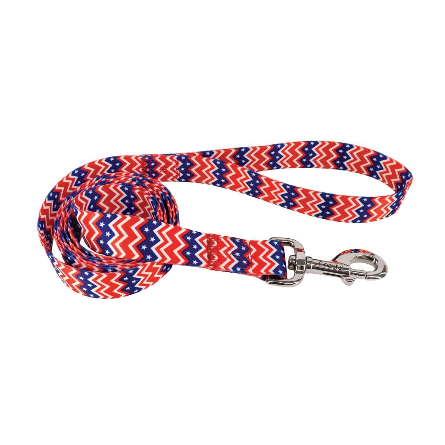 Coastal Pet Styles 6 Foot Dog Leash - Chevrons & Stars