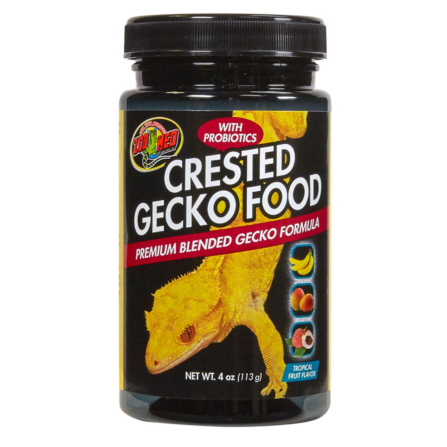 Zoo Med Crested Gecko Food Premium Blended Gecko Formula - Tropical Fruit Flavor