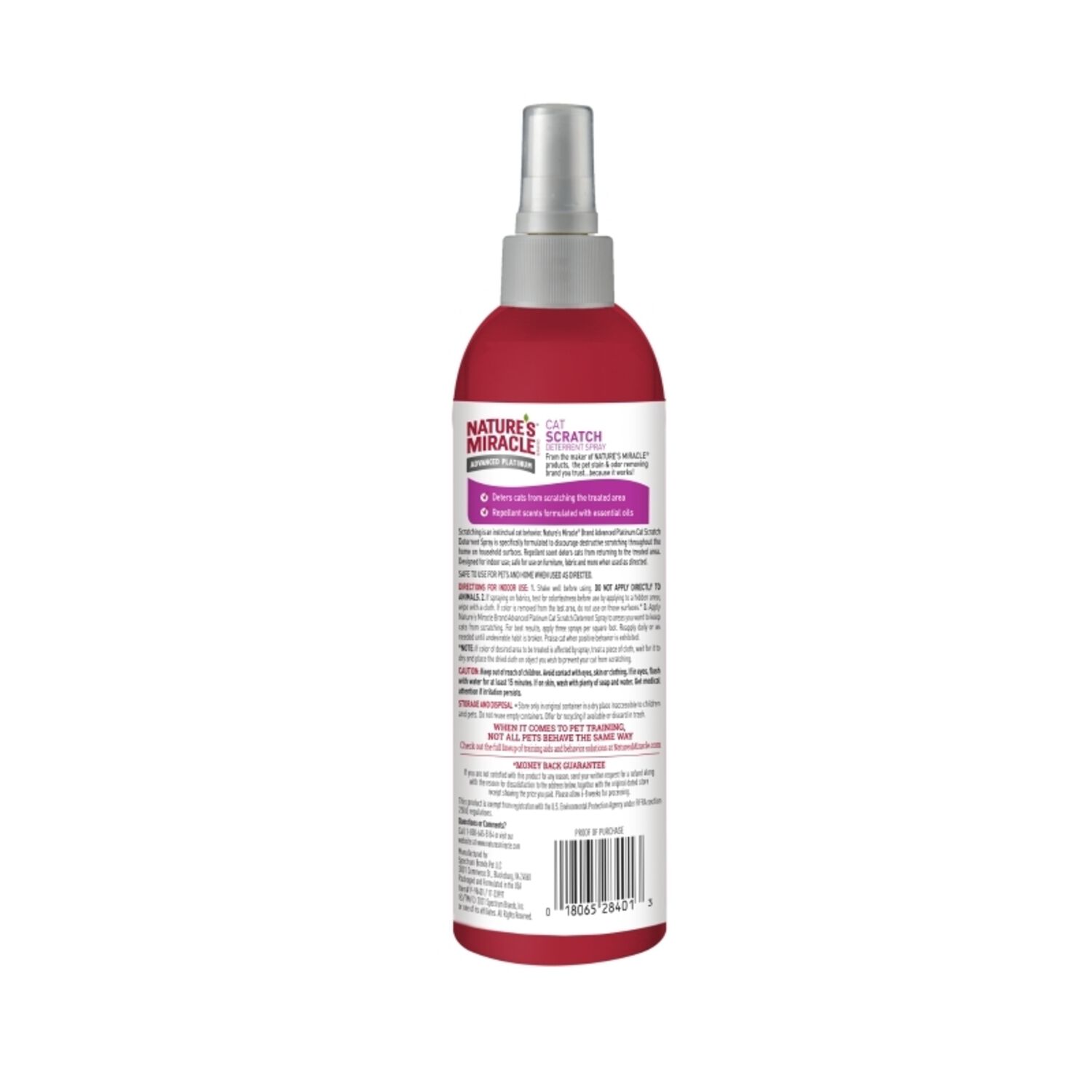 Nature's Miracle Cat Scratch Deterrent Spray, 8Oz