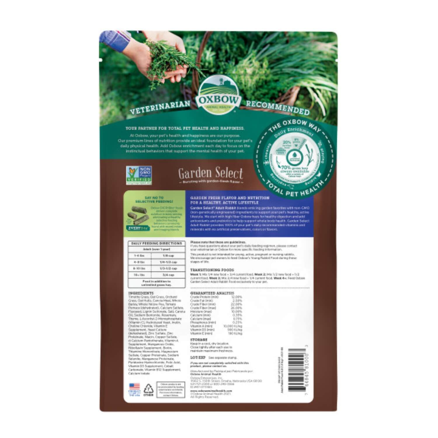 Oxbow Garden Select Adult Rabbit Food