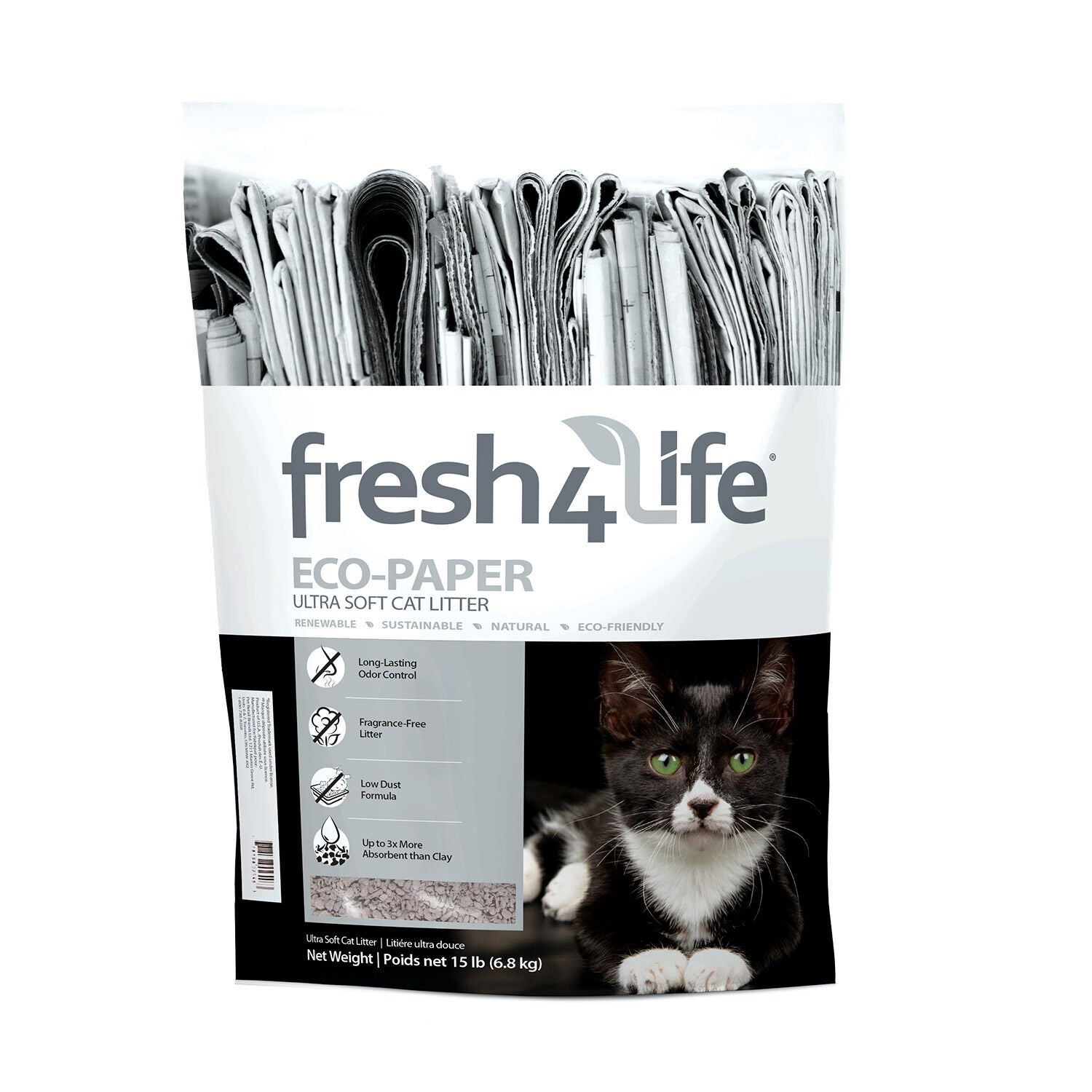 Fresh 4 Life Eco-Paper Ultra Soft Cat Litter