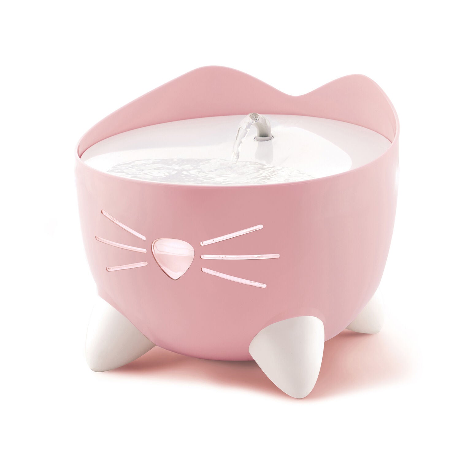 Catit Pixi Cat Water Fountain With Triple Action Filter, Light Pink