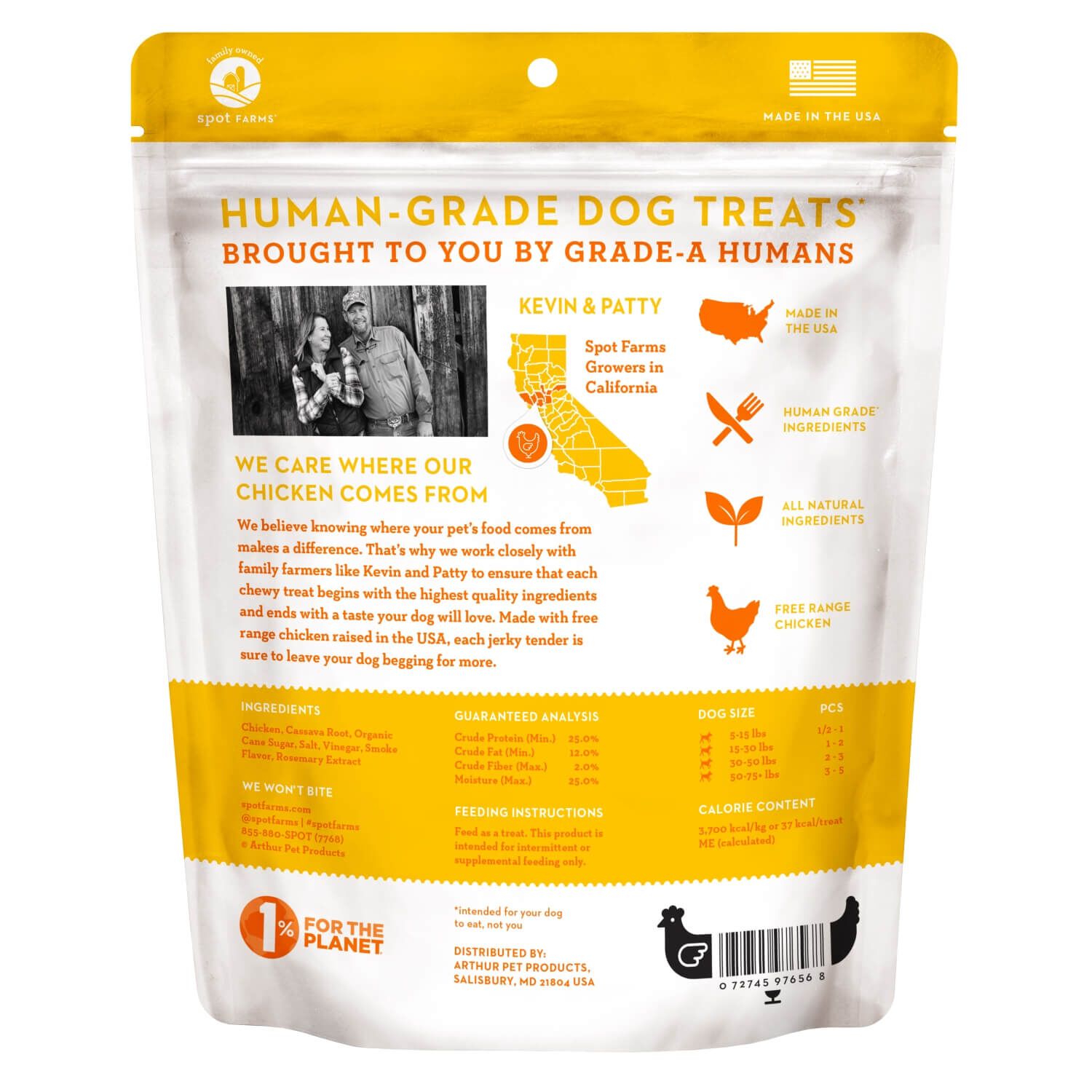 Spot Farms Basics Chicken Jerky Tenders All Natural Dog Treats