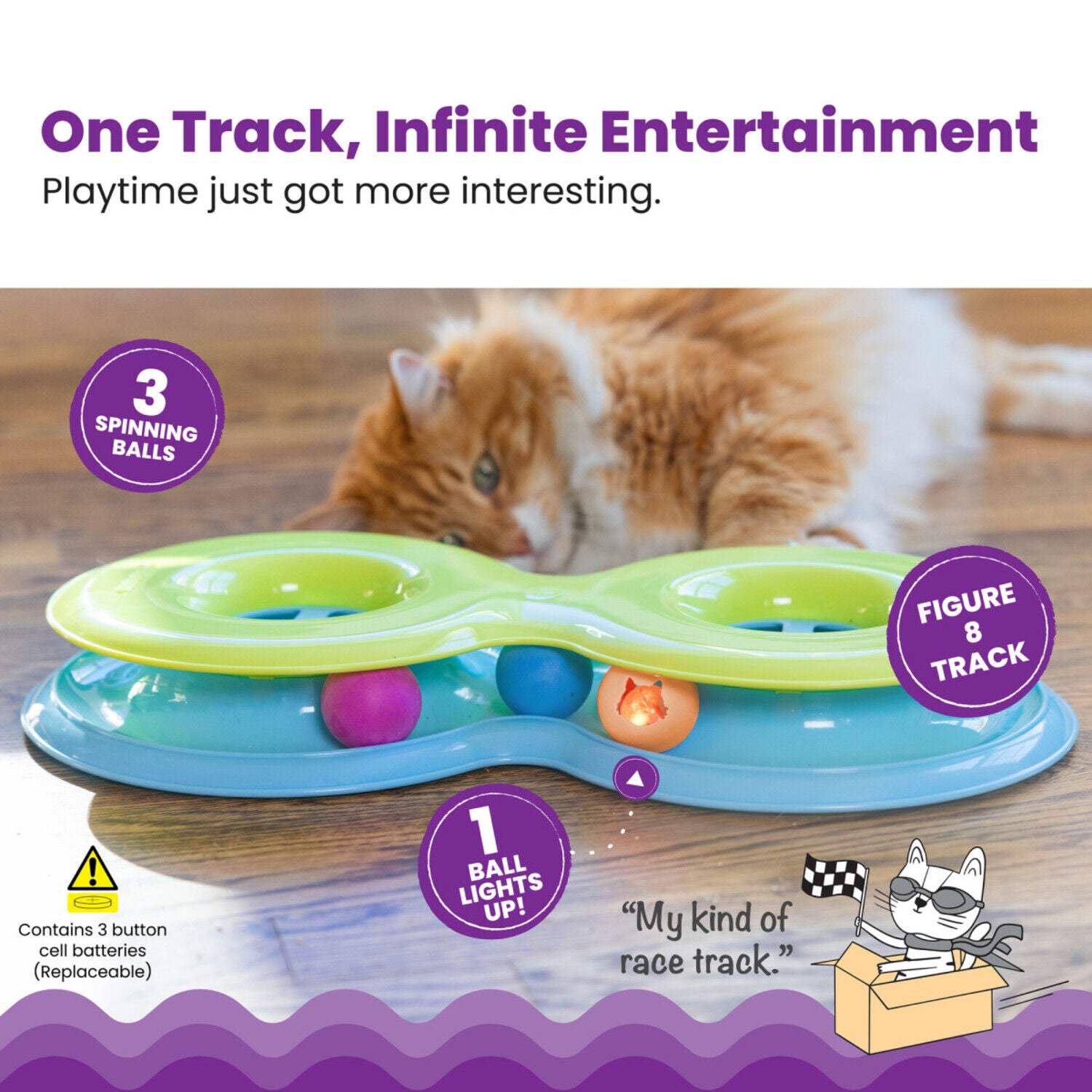 Catstages Infinity Ball Track Interactive Cat Toy