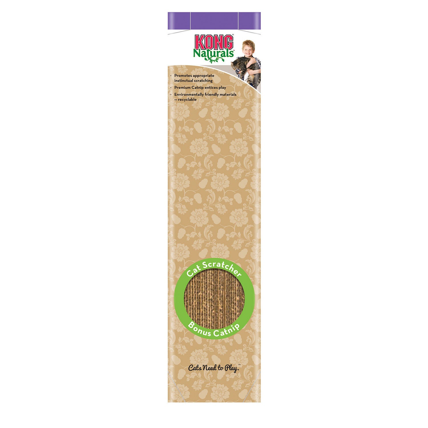 Kong Naturals Single Cat Scratcher With Reversible Pads