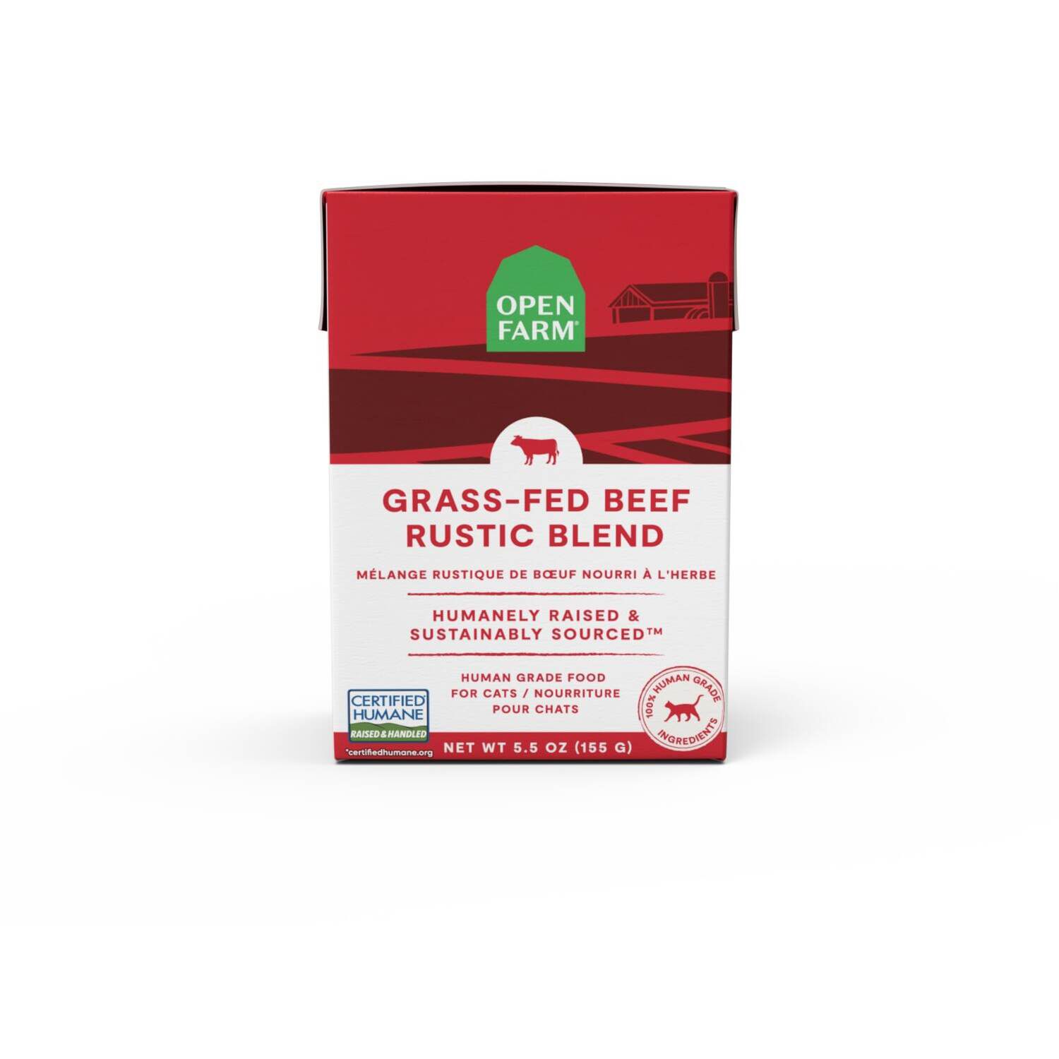 Open Farm Rustic Blend Grass-Fed Beef Wet Cat Food, 5.5Oz