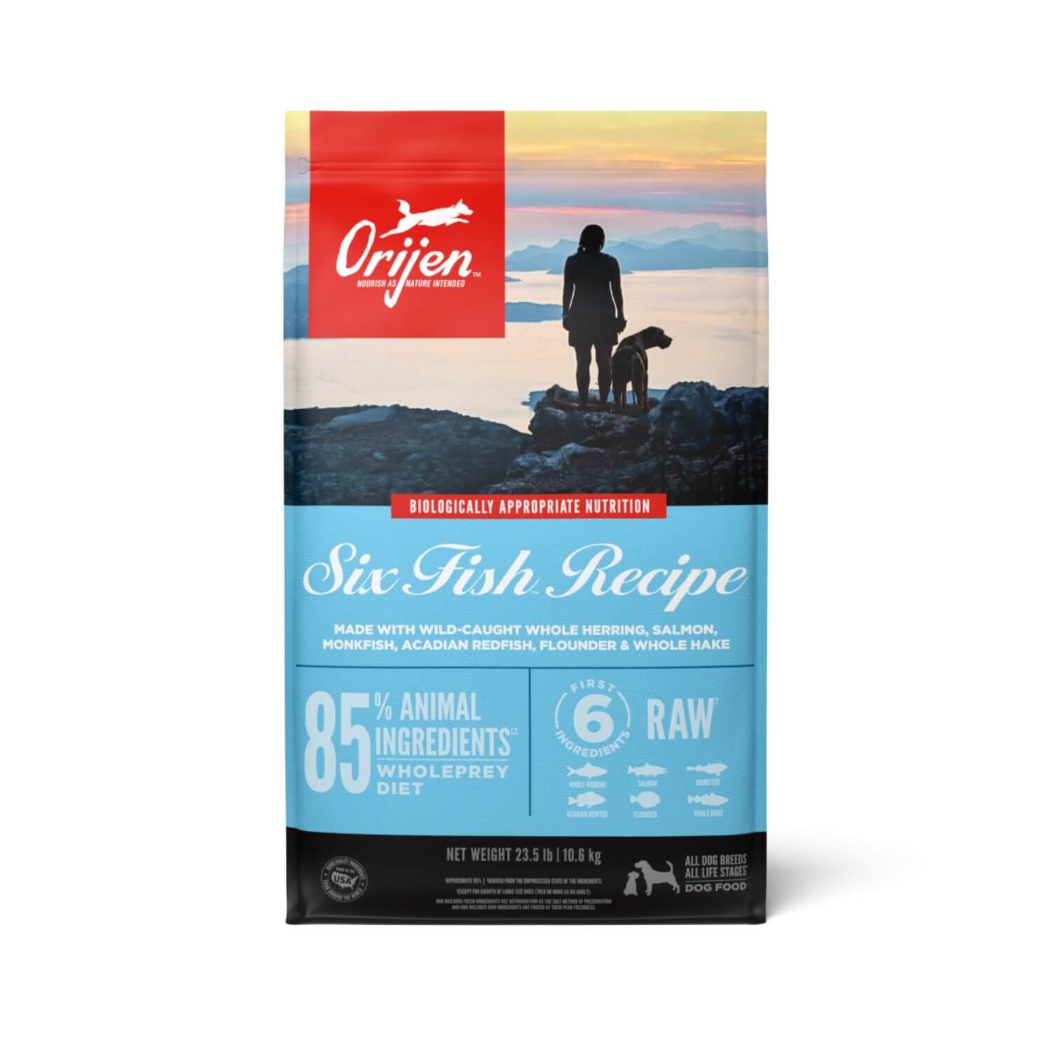 Orijen Six Fish Grain & Poultry Free Dry Dog Food