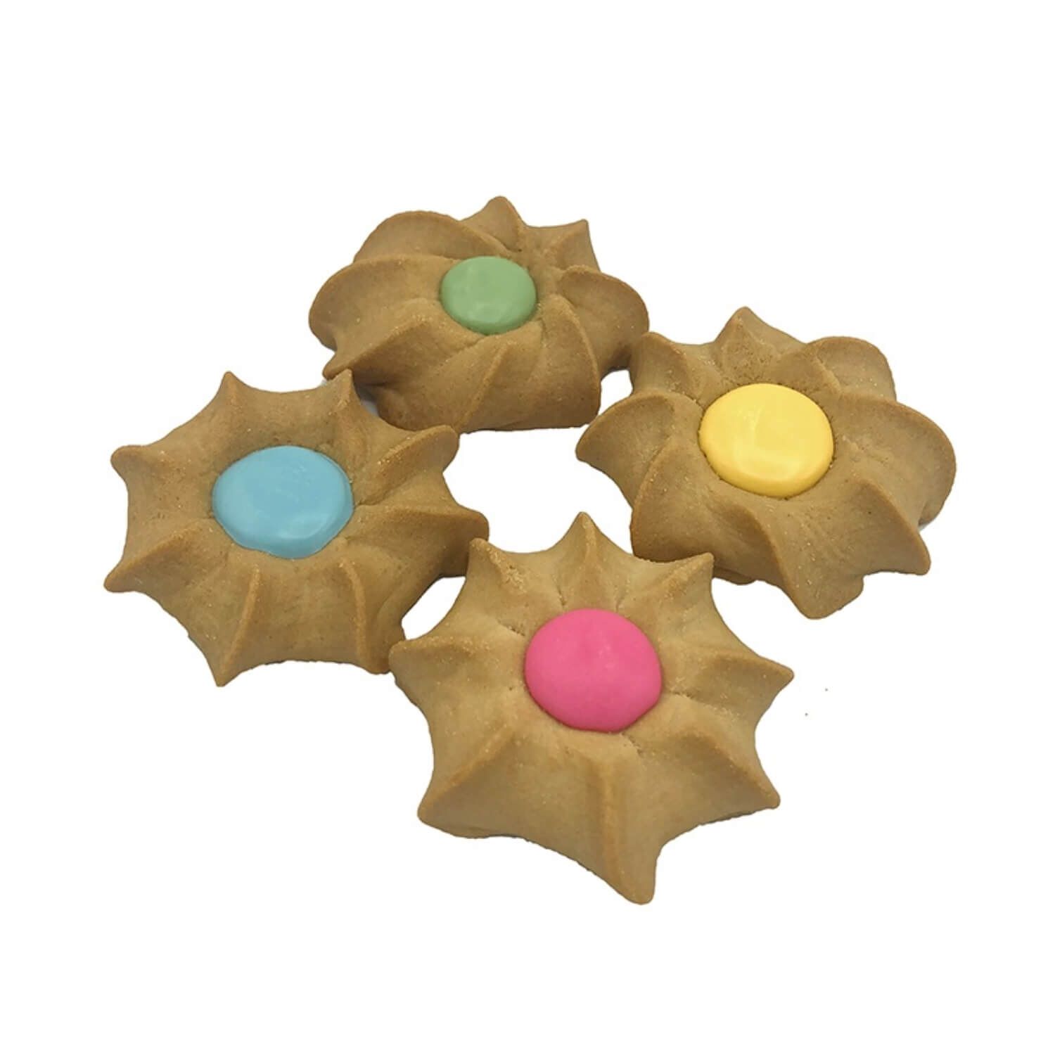 Claudia's Canine Bakery Shortbread Delicacy Dog Treat Cookie, Assorted Colors