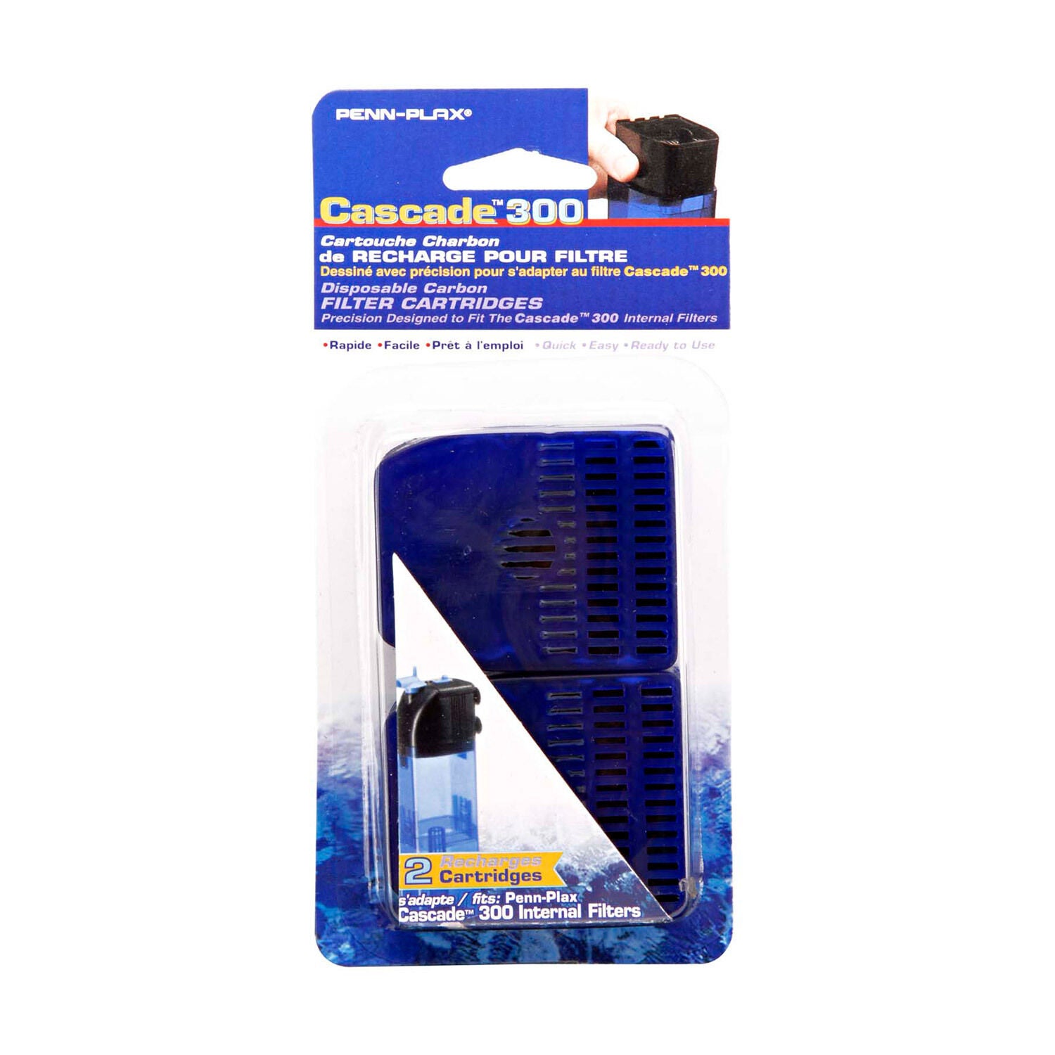 Penn-Plax Cascade 300 Filter Cartridges 2 Pk