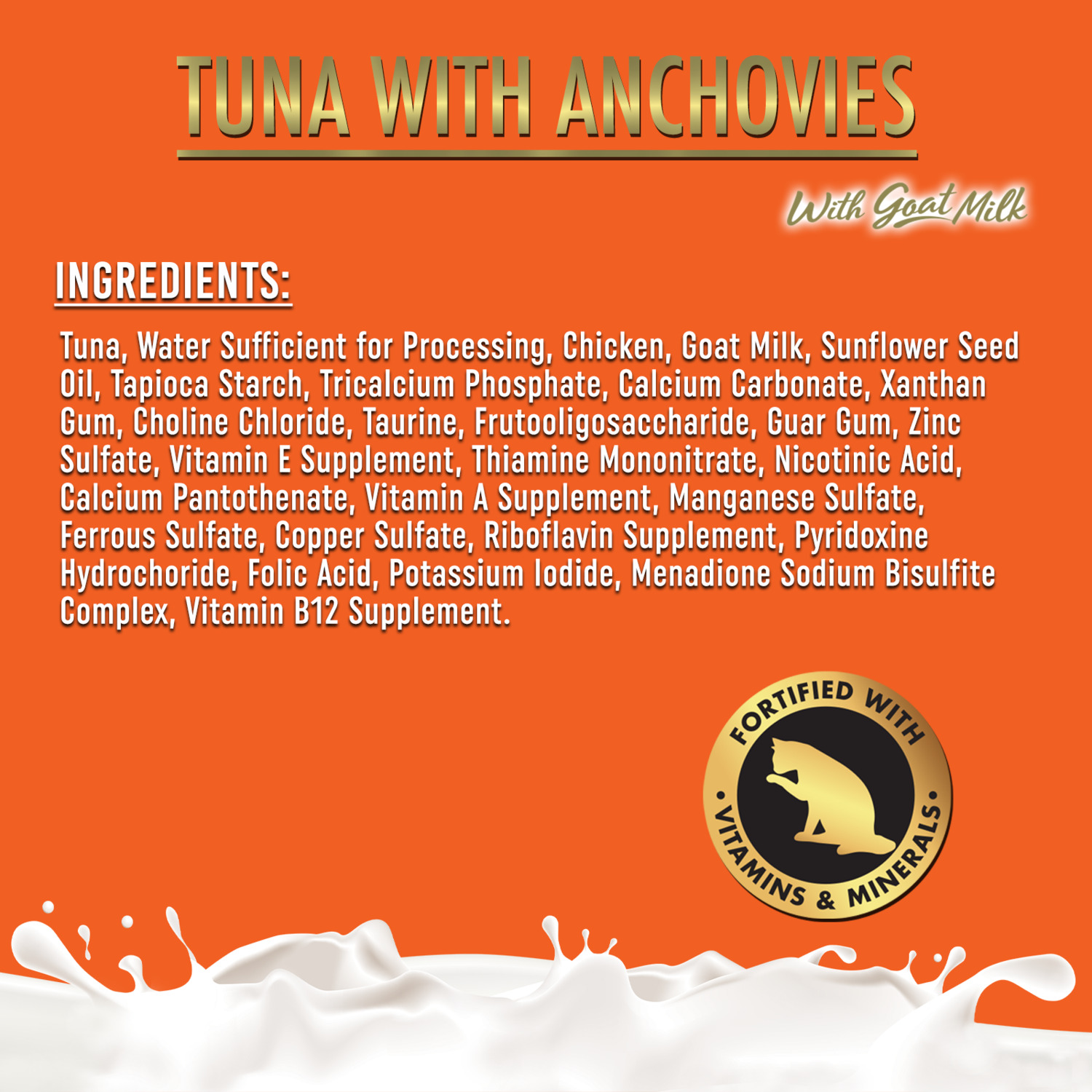 Fussie Cat Premium Tuna With Anchovies In Goat Milk Wet Cat Food, 2.47Oz