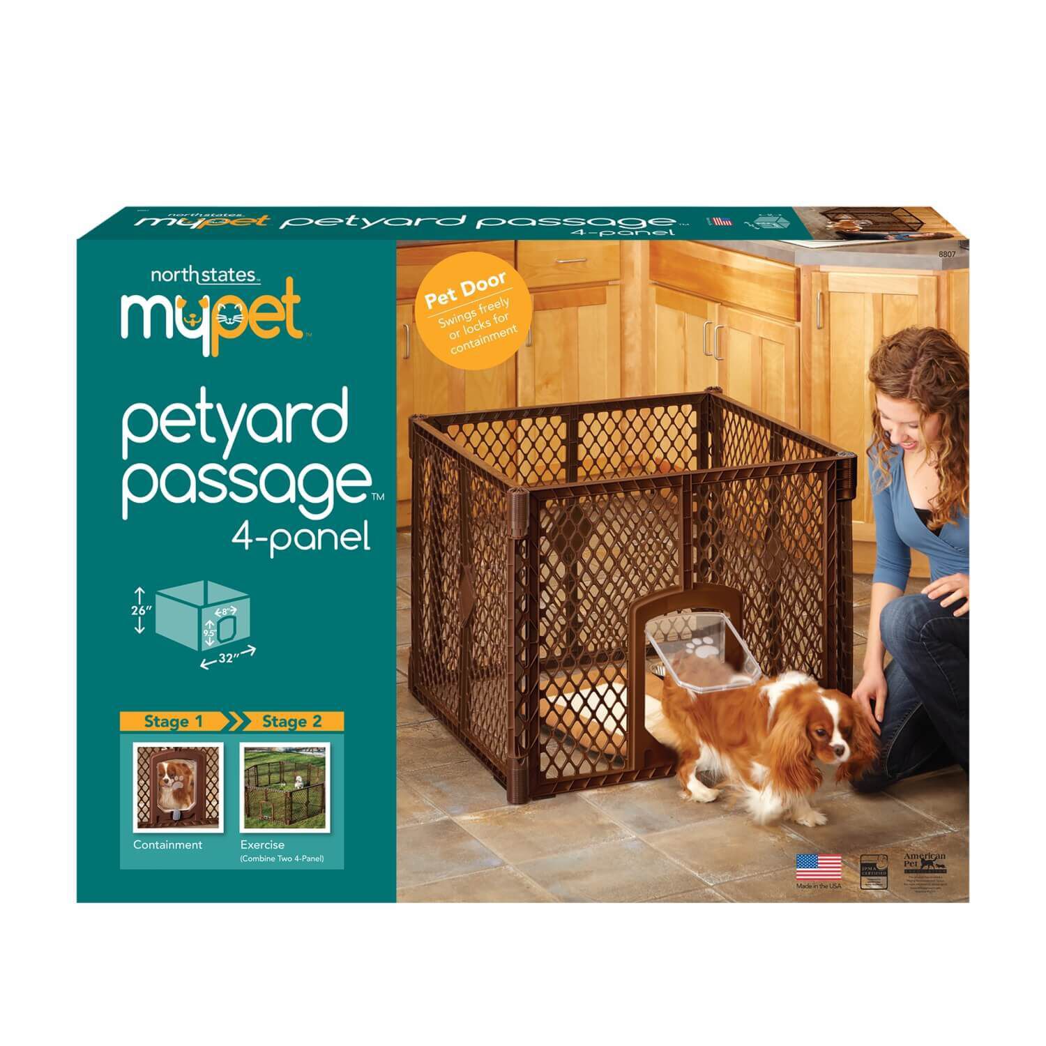 Mypet Petyard Passage 4-Panel Dog Exercise Pen