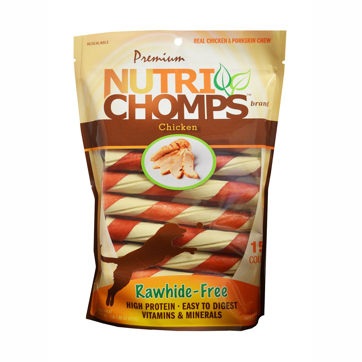 Nutri Chomps Chicken Wrapped Twists Dog Treat