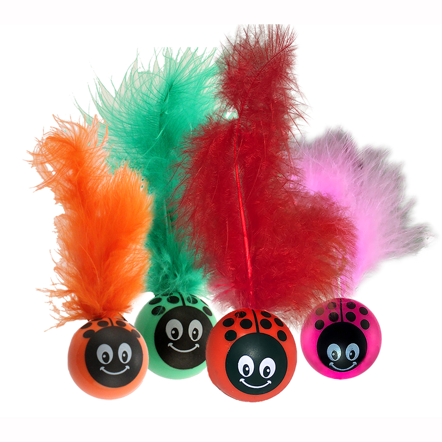 Petsport Usa Kitty Freak Ladybug Cat Toy, 1 Each, Assorted