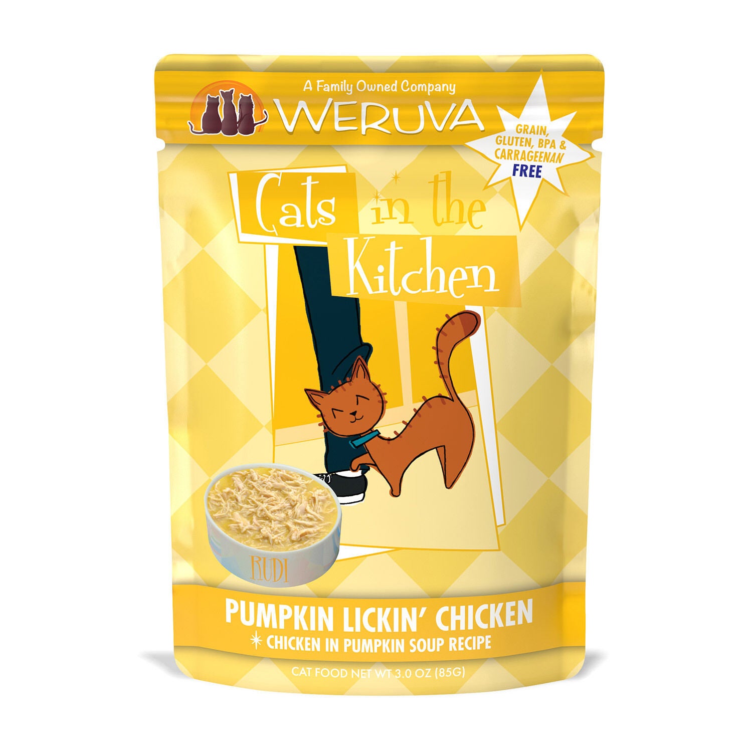 Weruva Cats In The Kitchen Pumpkin Lickin Chicken In Soup Recipe Wet Cat Food, 3Oz