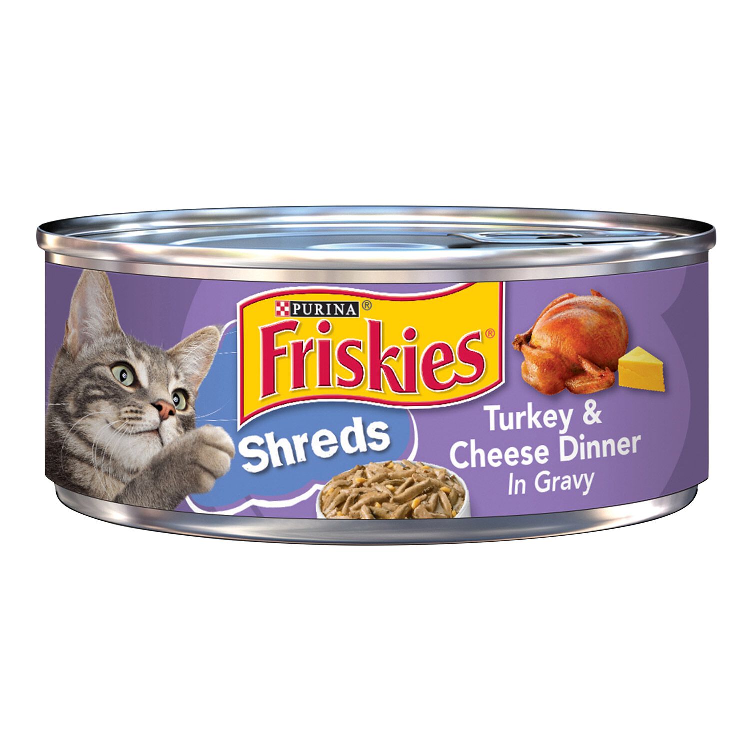 Friskies Shreds Turkey & Cheese Dinner Gravy Wet Cat Food
