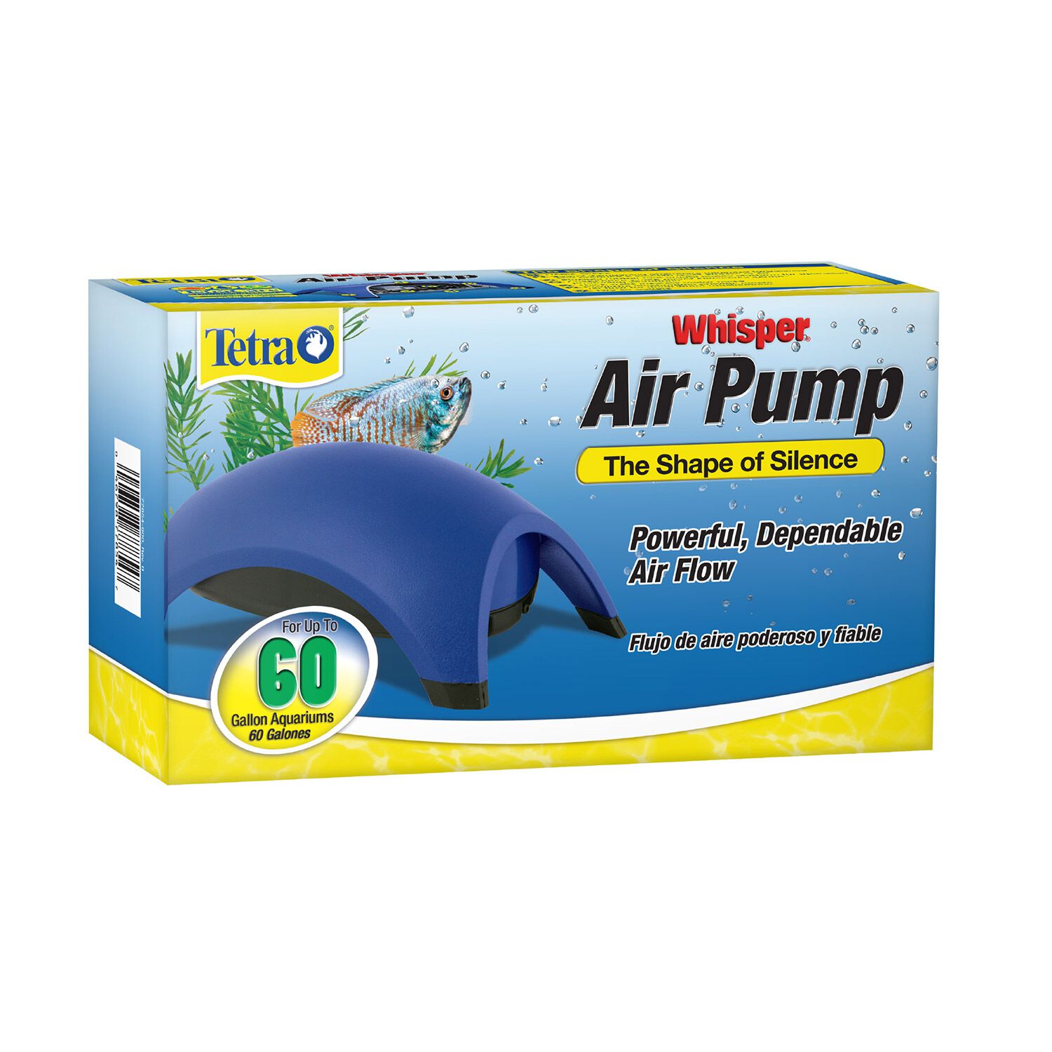 Tetra Whisper 60 Gallon Aquarium Air Pump