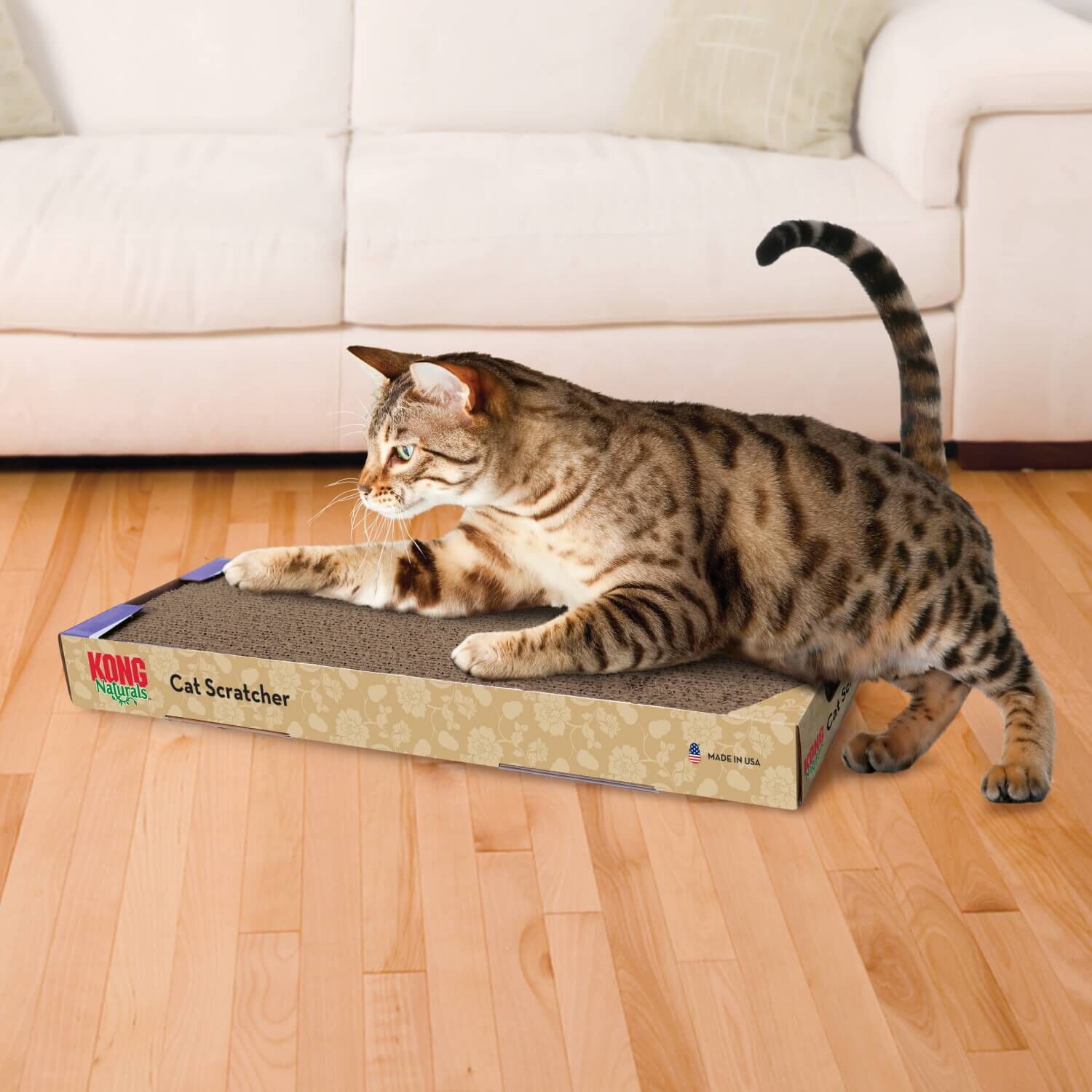 Kong Naturals Single Cat Scratcher With Reversible Pads