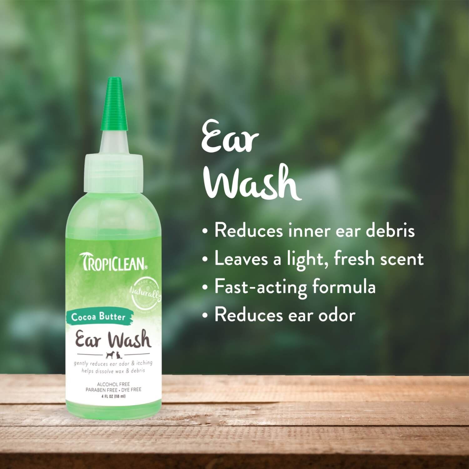 Tropiclean Alcohol Free Cocoa Butter Ear Wash For Dogs & Cats