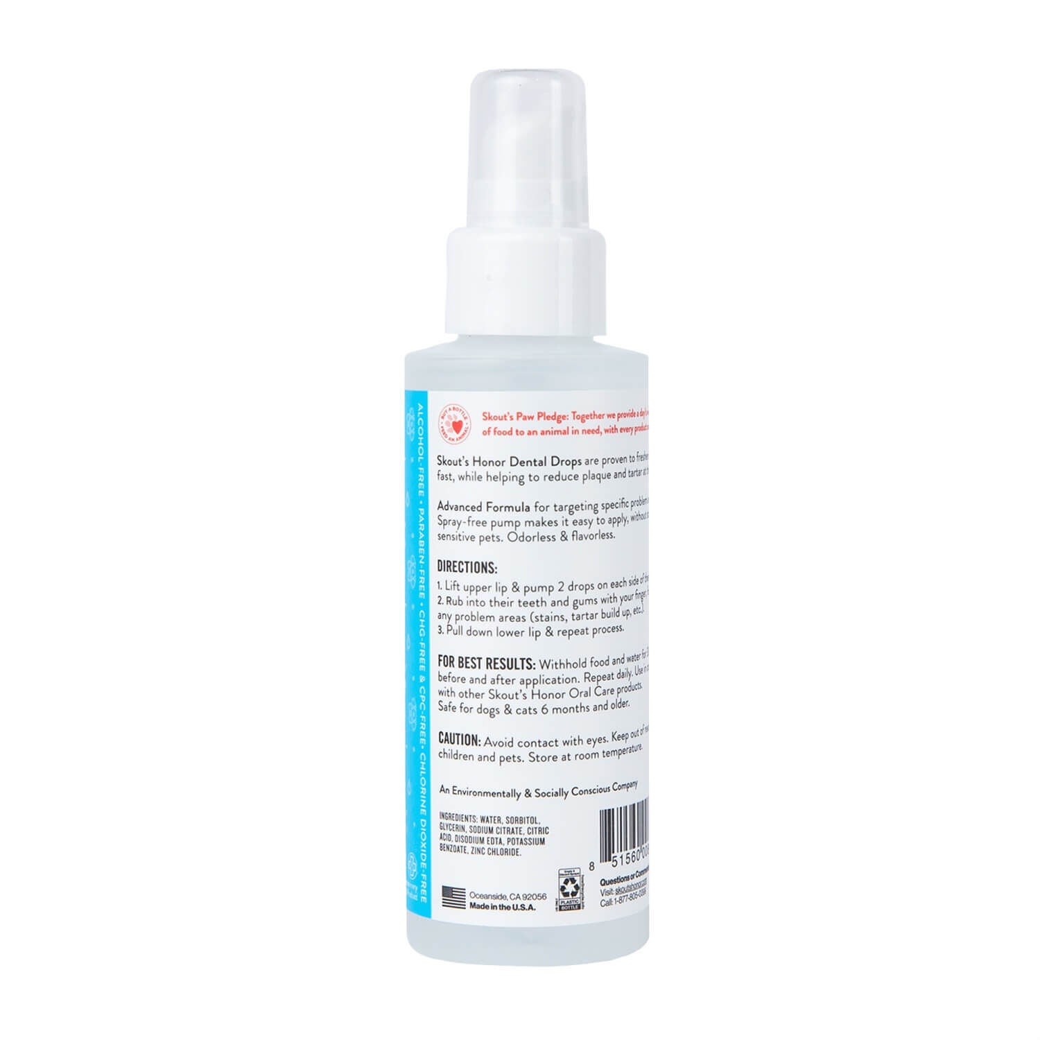 Skout's Honor Advanced Formula Dental Care Drops For Dogs & Cats
