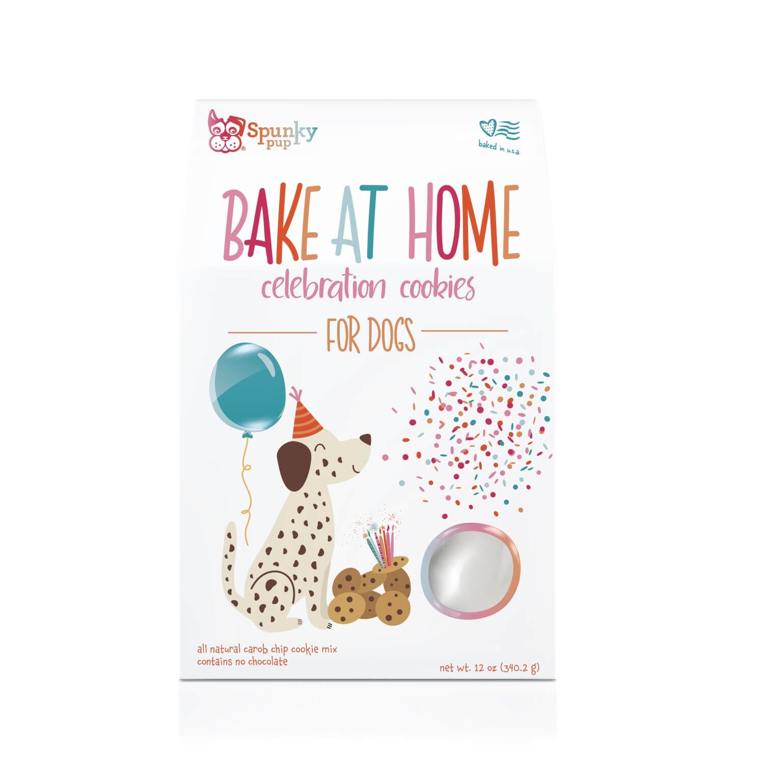 Spunky Pup Bake At Home Celebration Cookies Carob Chip Dog Treats