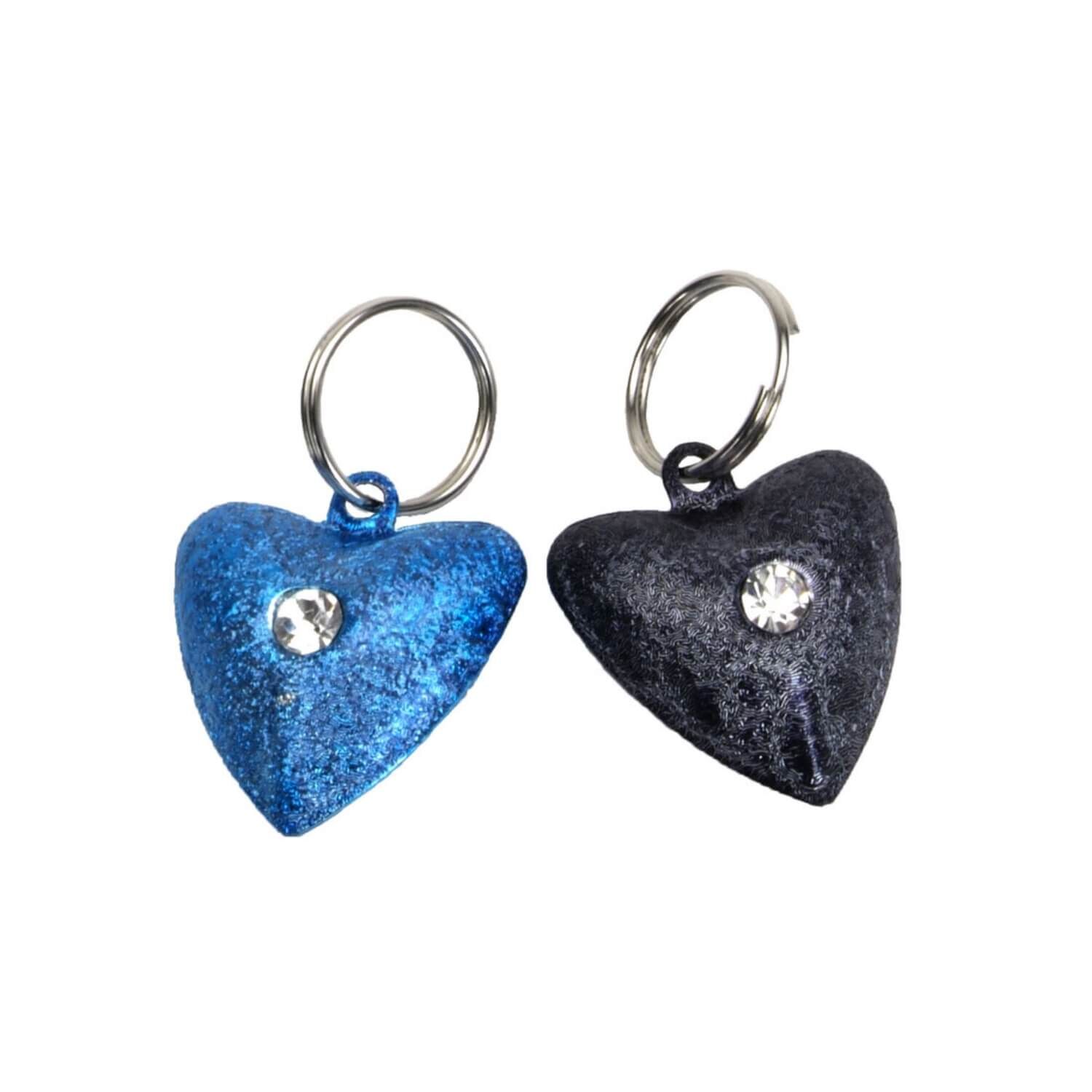 Coastal Pet Products Frosted Designer Heart Shaped Cat Bells, 3/4"