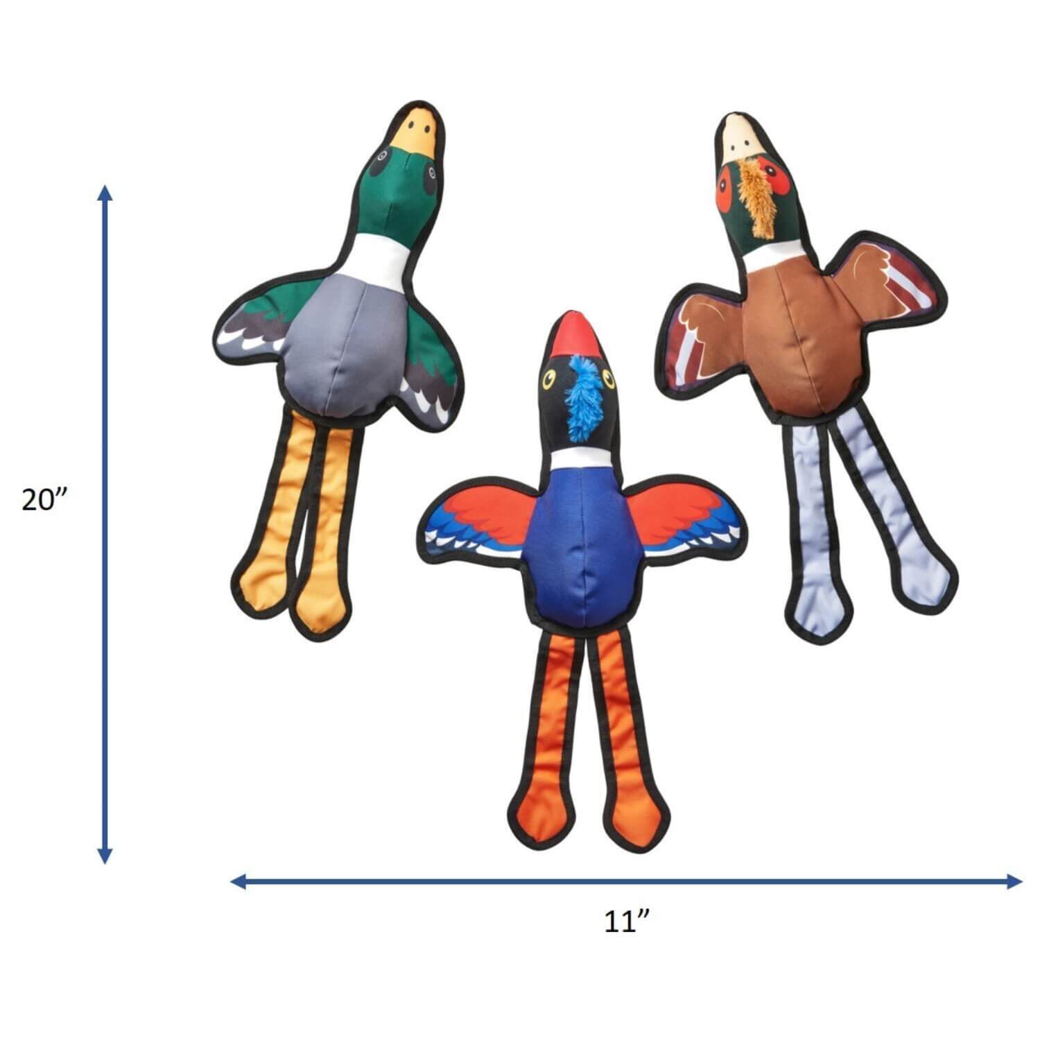 Spot Love The Earth Ducks Dog Toy, 20", Assorted Variety