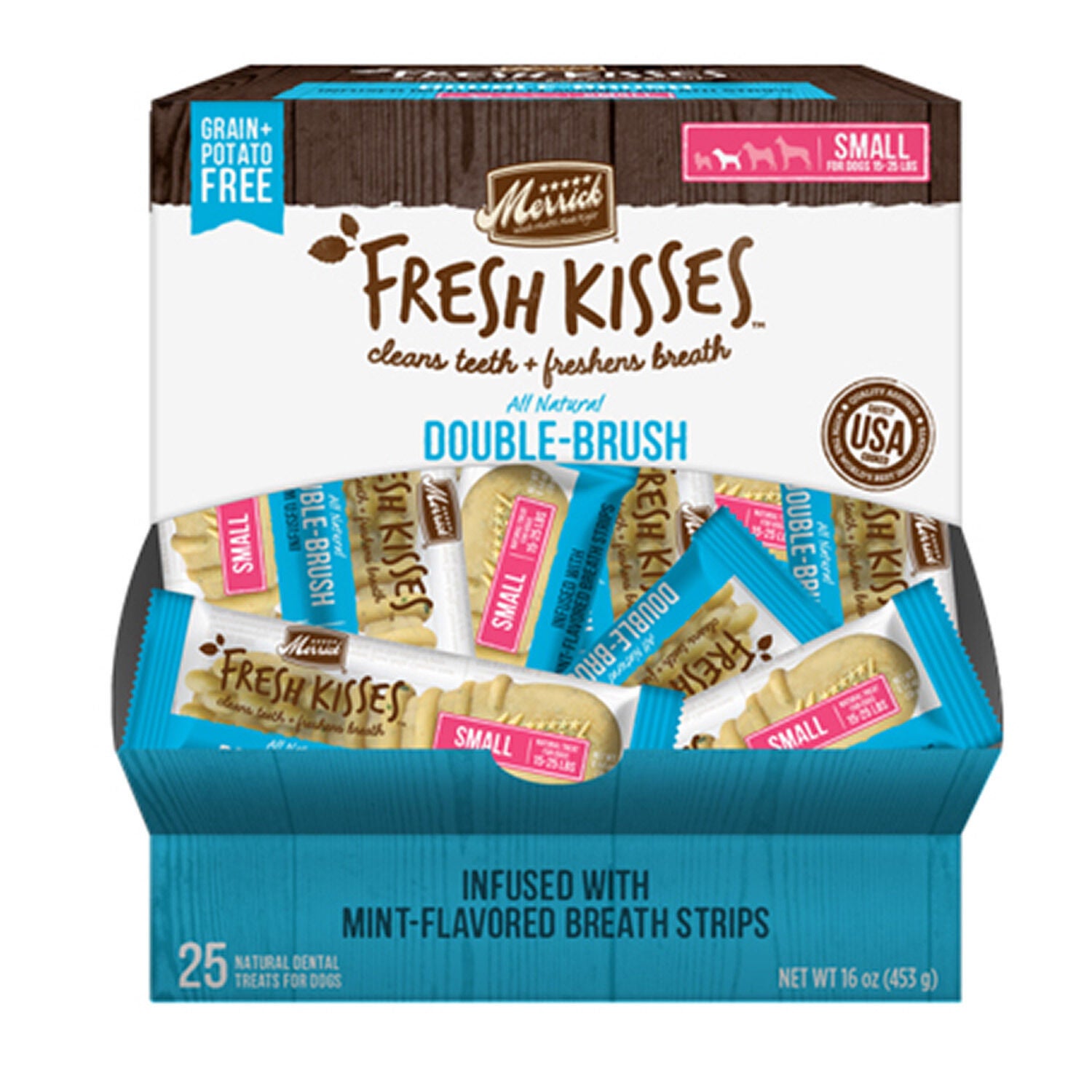 Merrick Fresh Kisses Mint Strips Small Dog Treats