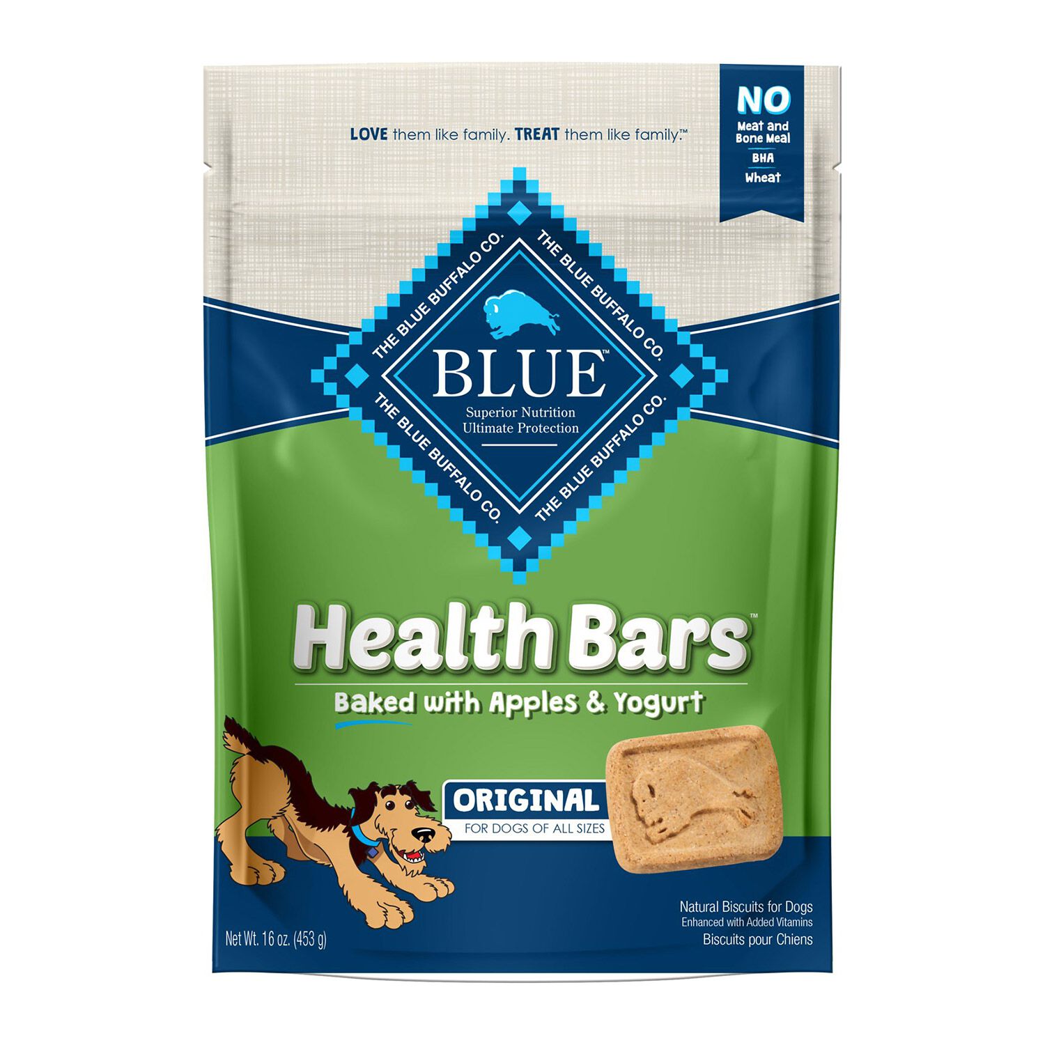 Blue Buffalo Health Bars Baked With Apples & Yogurt Dog Treats, 16 Oz