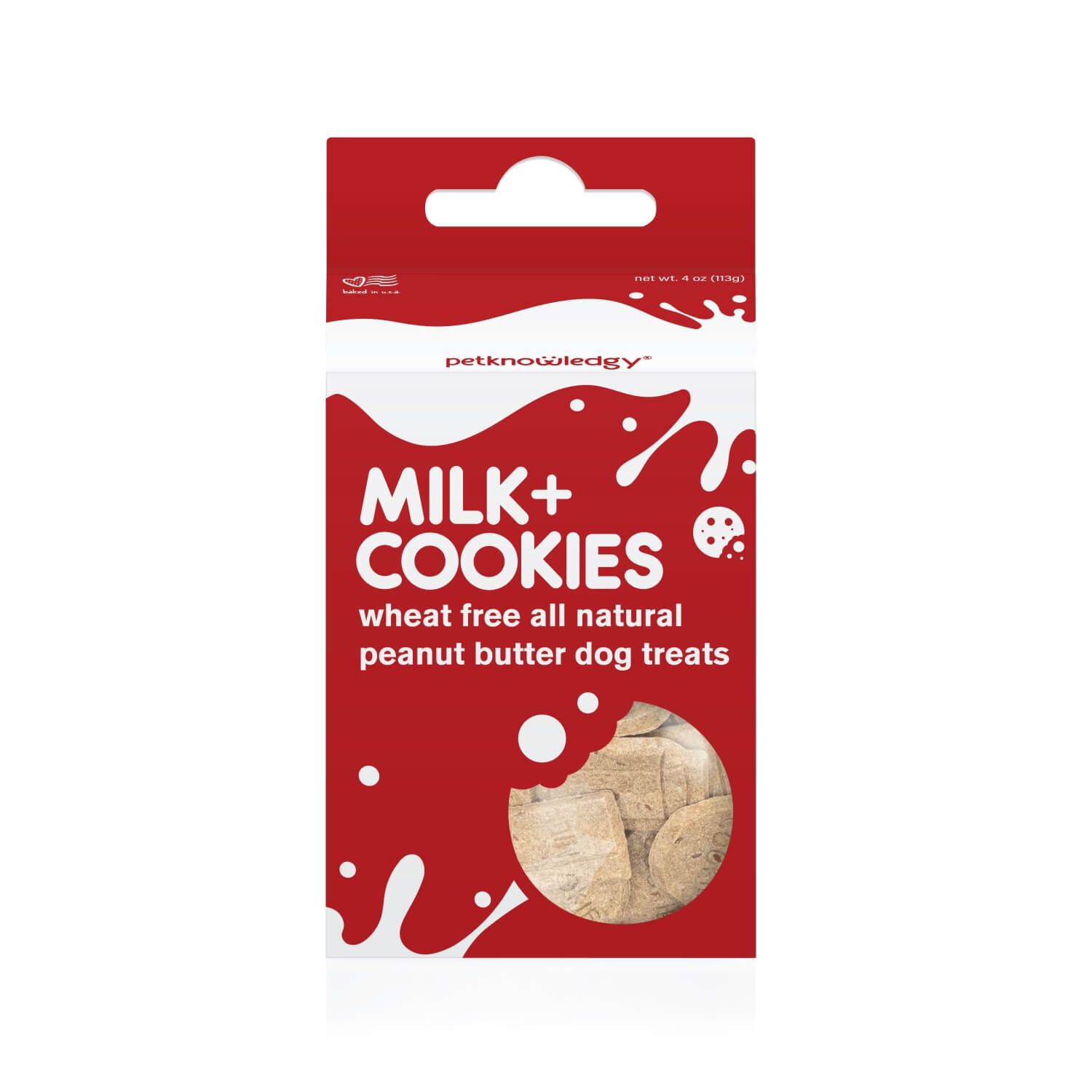 Petknowledgy Milk & Cookies, Peanut Butter Flavored Dog Treats
