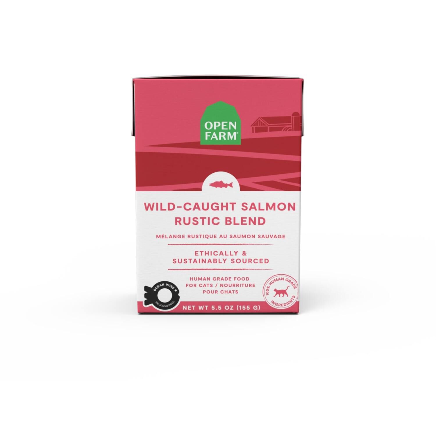 Open Farm Rustic Blend Wild-Caught Salmon Wet Cat Food, 5.5Oz